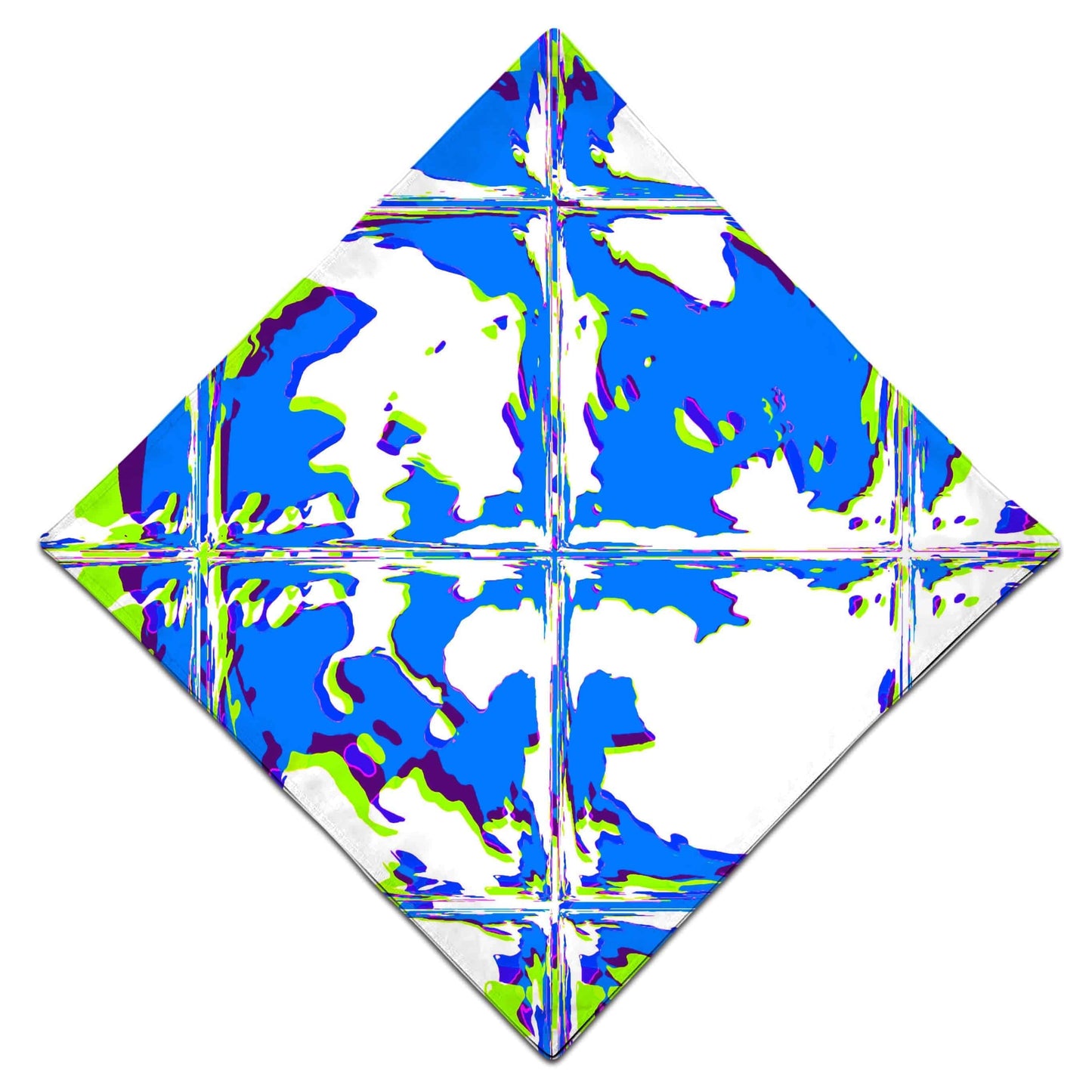 Blue Rave Glitch Bandana, Big Tex Funkadelic, | iEDM