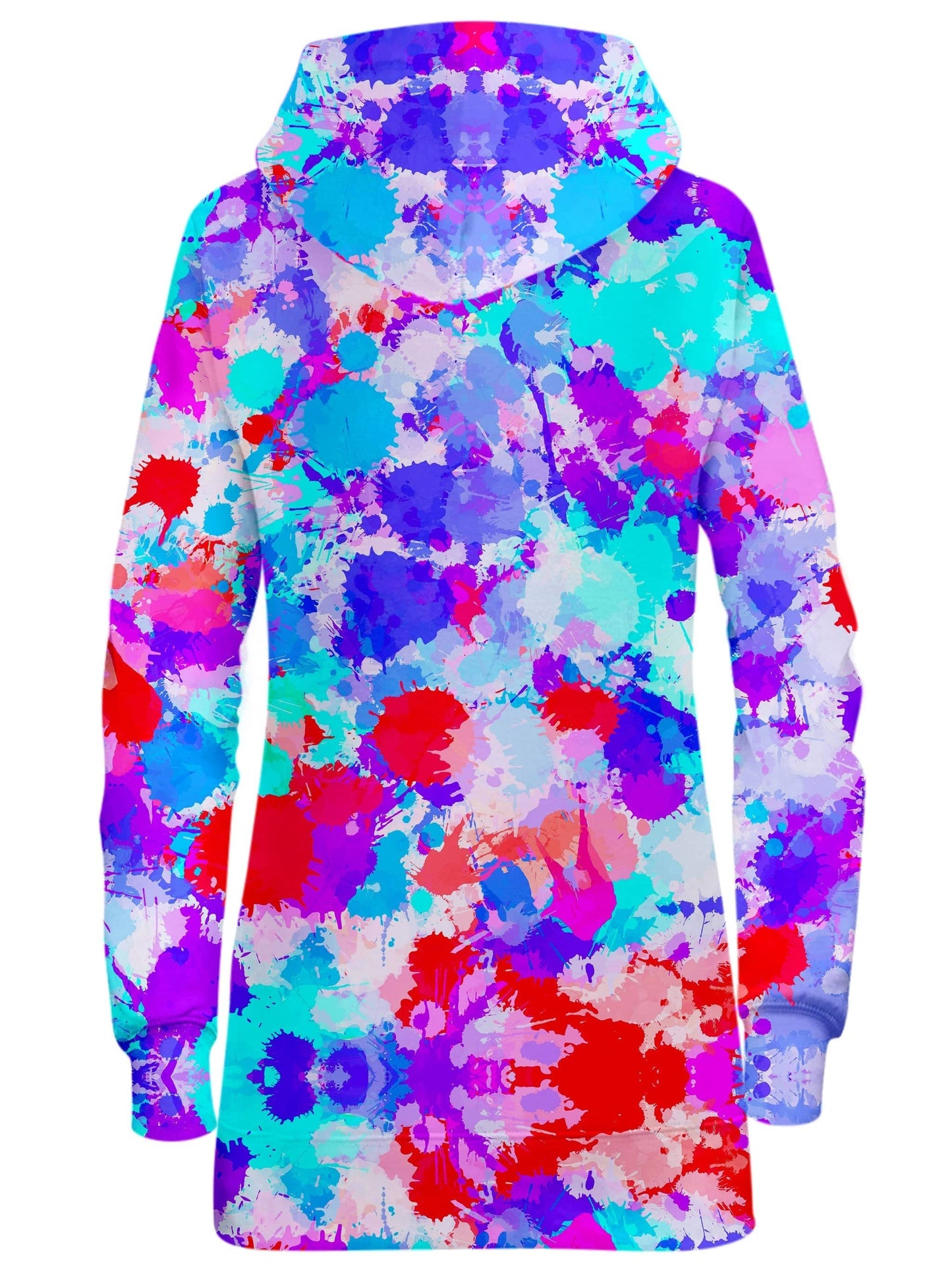 Cherry Frost Paint Splatter Hoodie Dress, Big Tex Funkadelic, | iEDM
