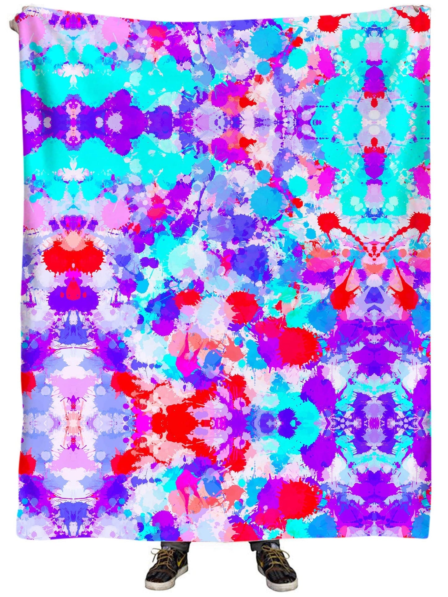 Cherry Frost Paint Splatter Plush Blanket, Big Tex Funkadelic, | iEDM