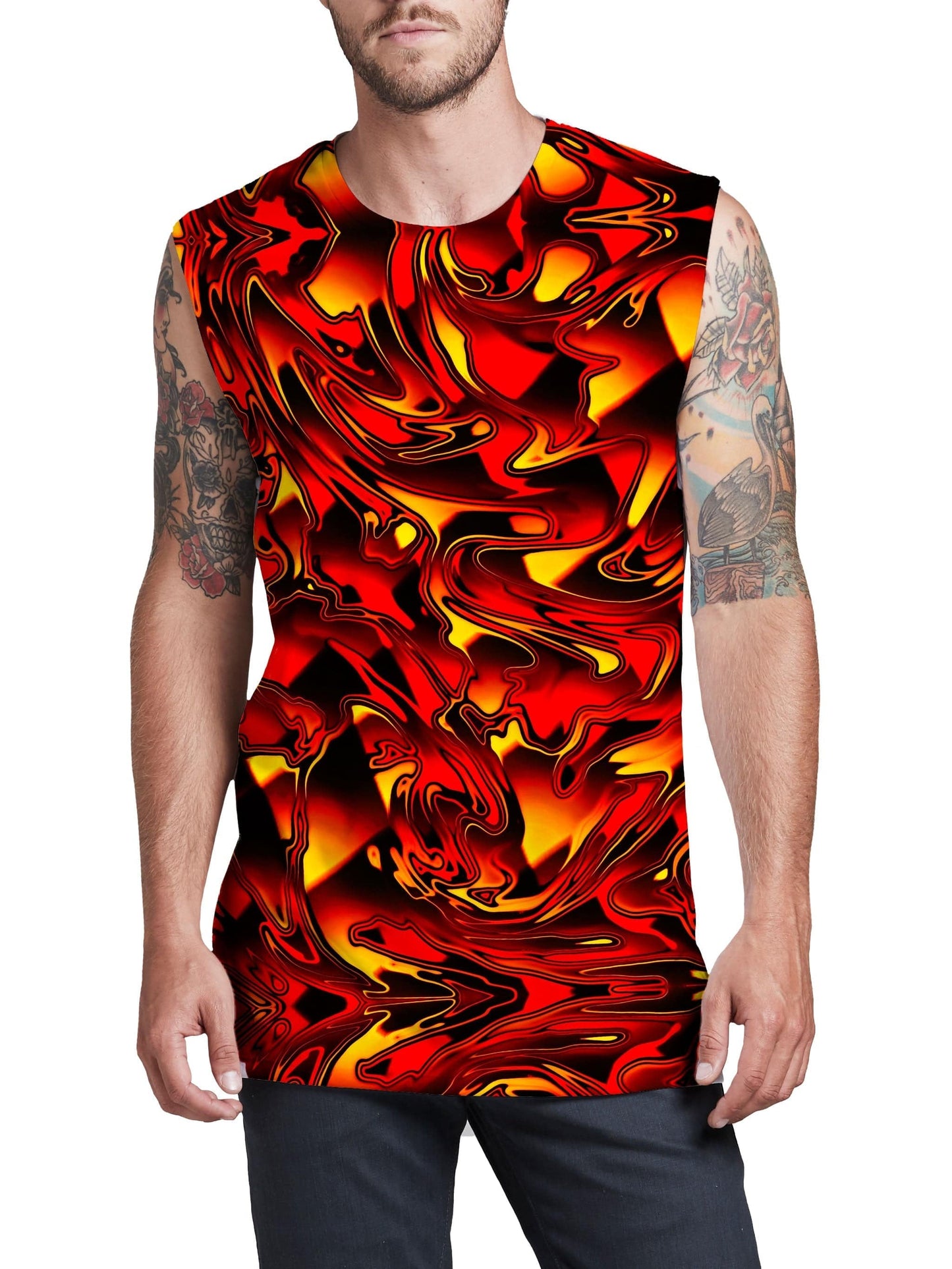 Fire Chromatic Melt Men's Muscle Tank, Big Tex Funkadelic, | iEDM