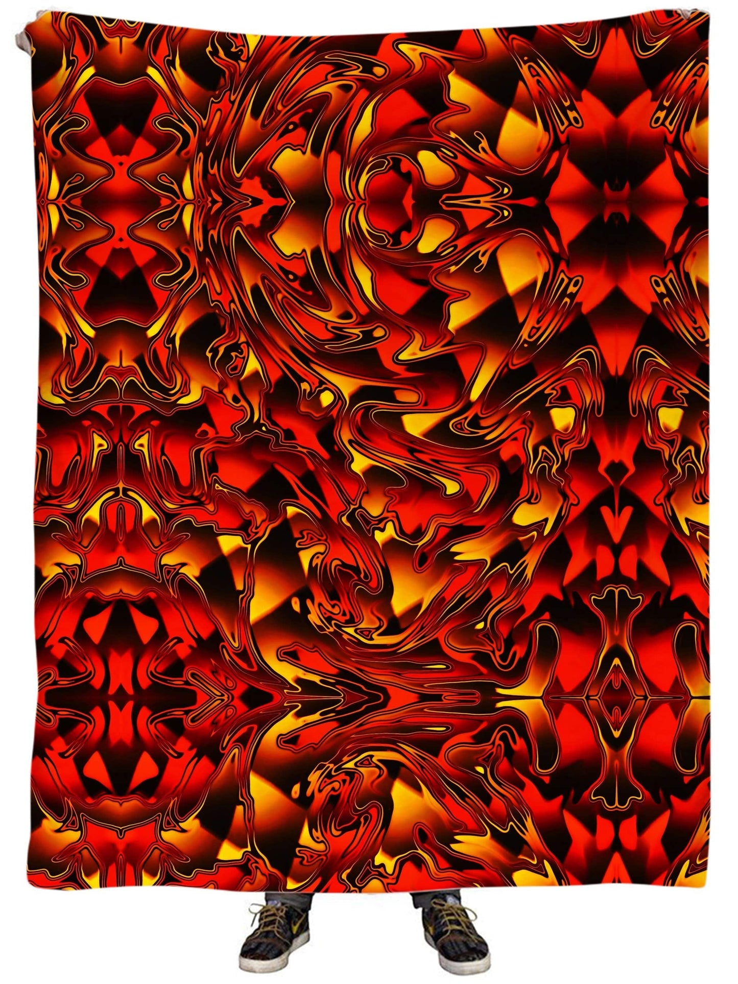 Fire Chromatic Melt Plush Blanket, Big Tex Funkadelic, | iEDM