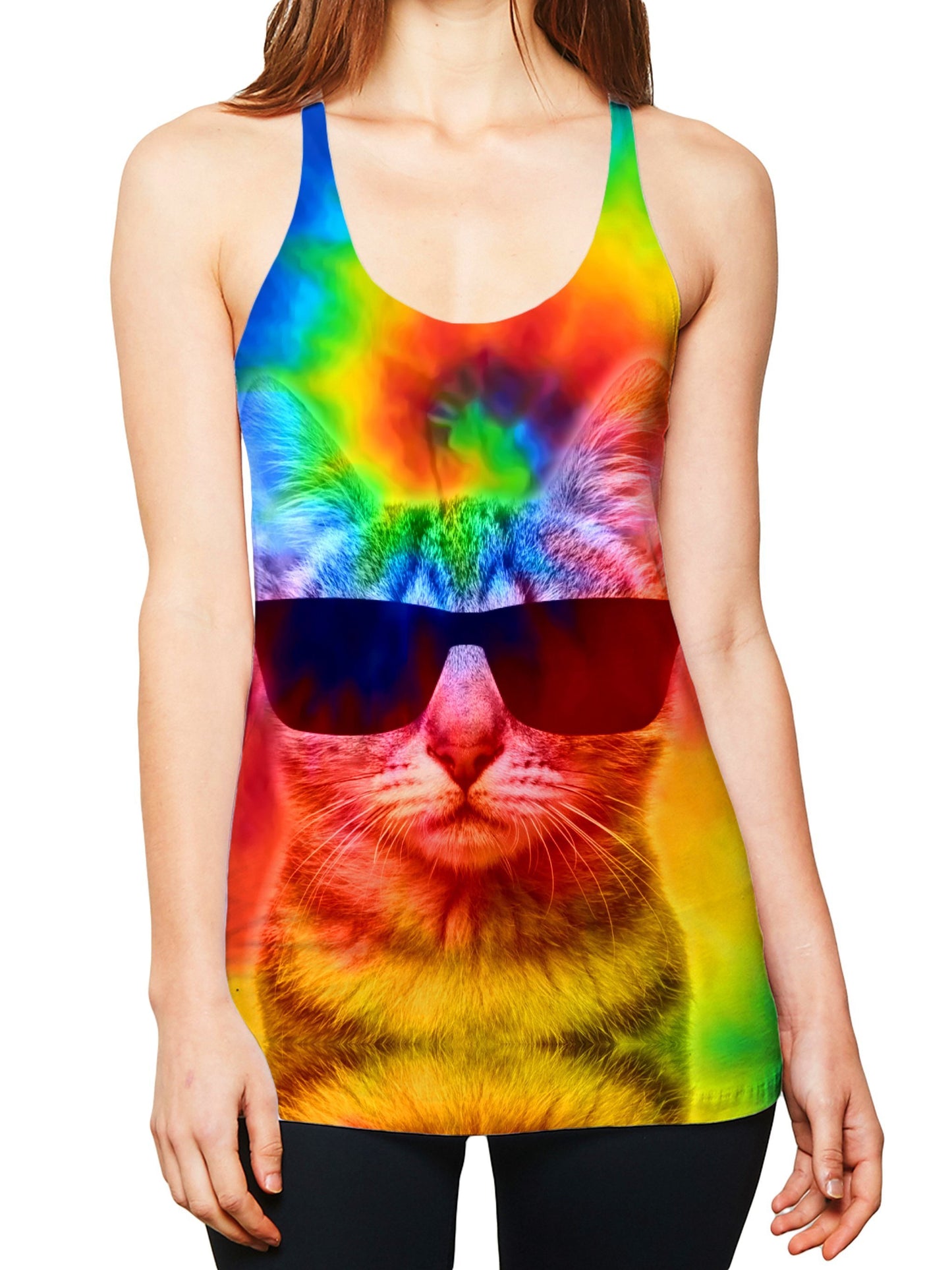 Big Tex Funkadelic Kitten Tie-Dye Women's Tank - iEDM