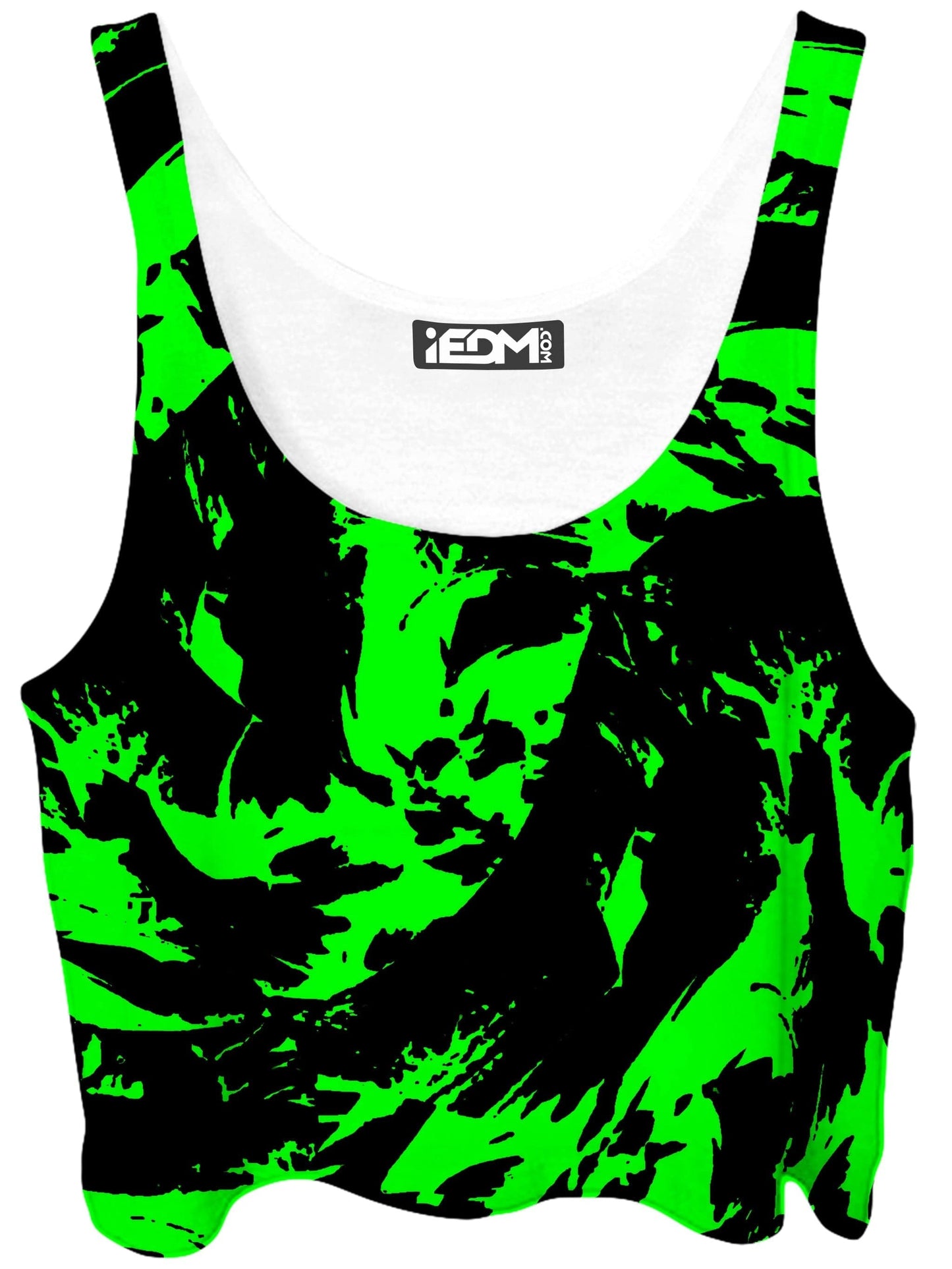 Neon Graffiti Paint Splatter Crop Top, Big Tex Funkadelic, | iEDM
