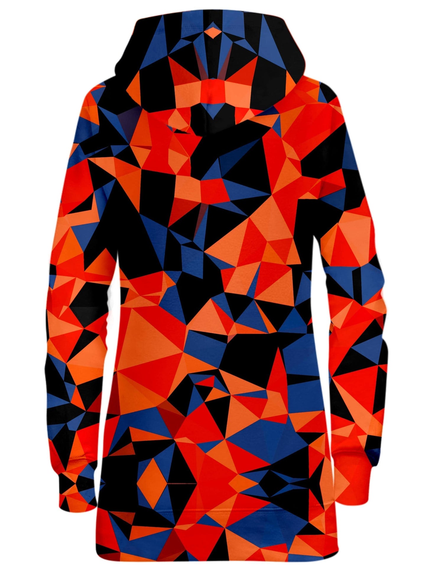 Orange and Black Geo Hoodie Dress, Big Tex Funkadelic, | iEDM