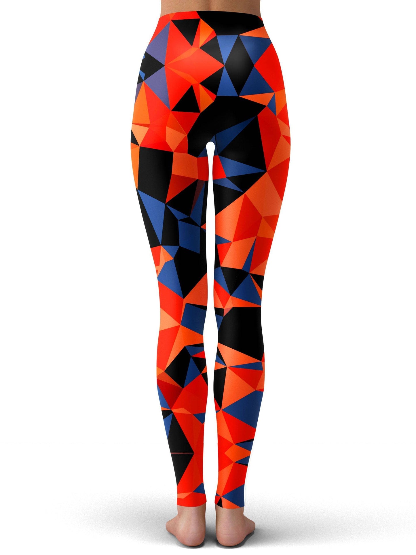 Orange and Black Geo Leggings, Big Tex Funkadelic, | iEDM