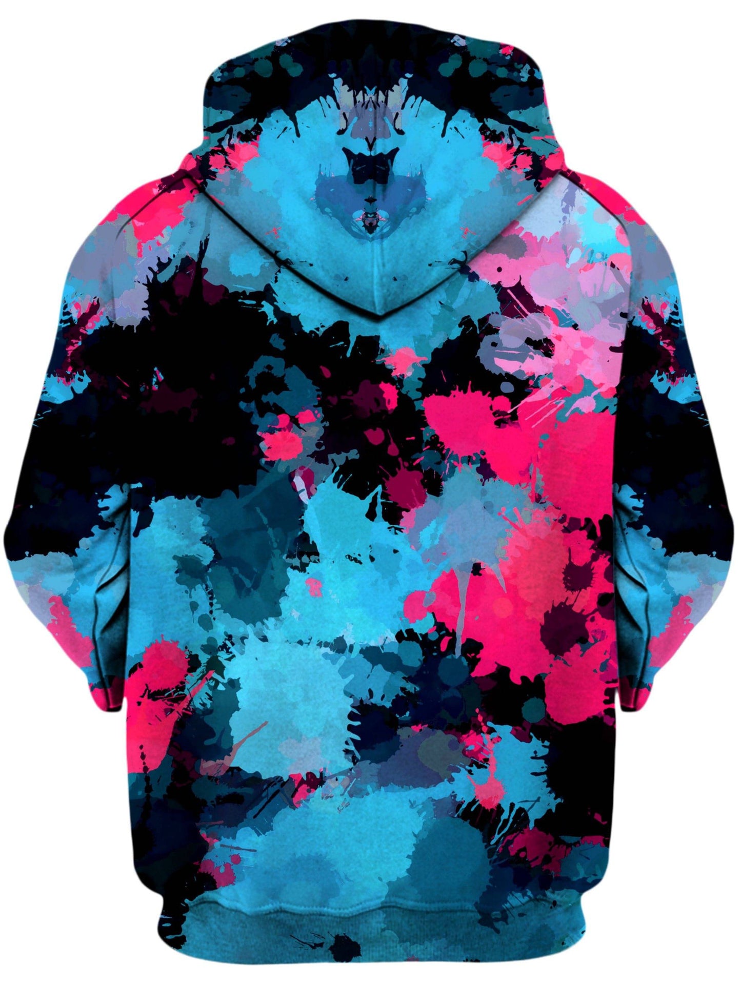 Pink and Blue Paint Splatter Unisex Hoodie, Big Tex Funkadelic, | iEDM