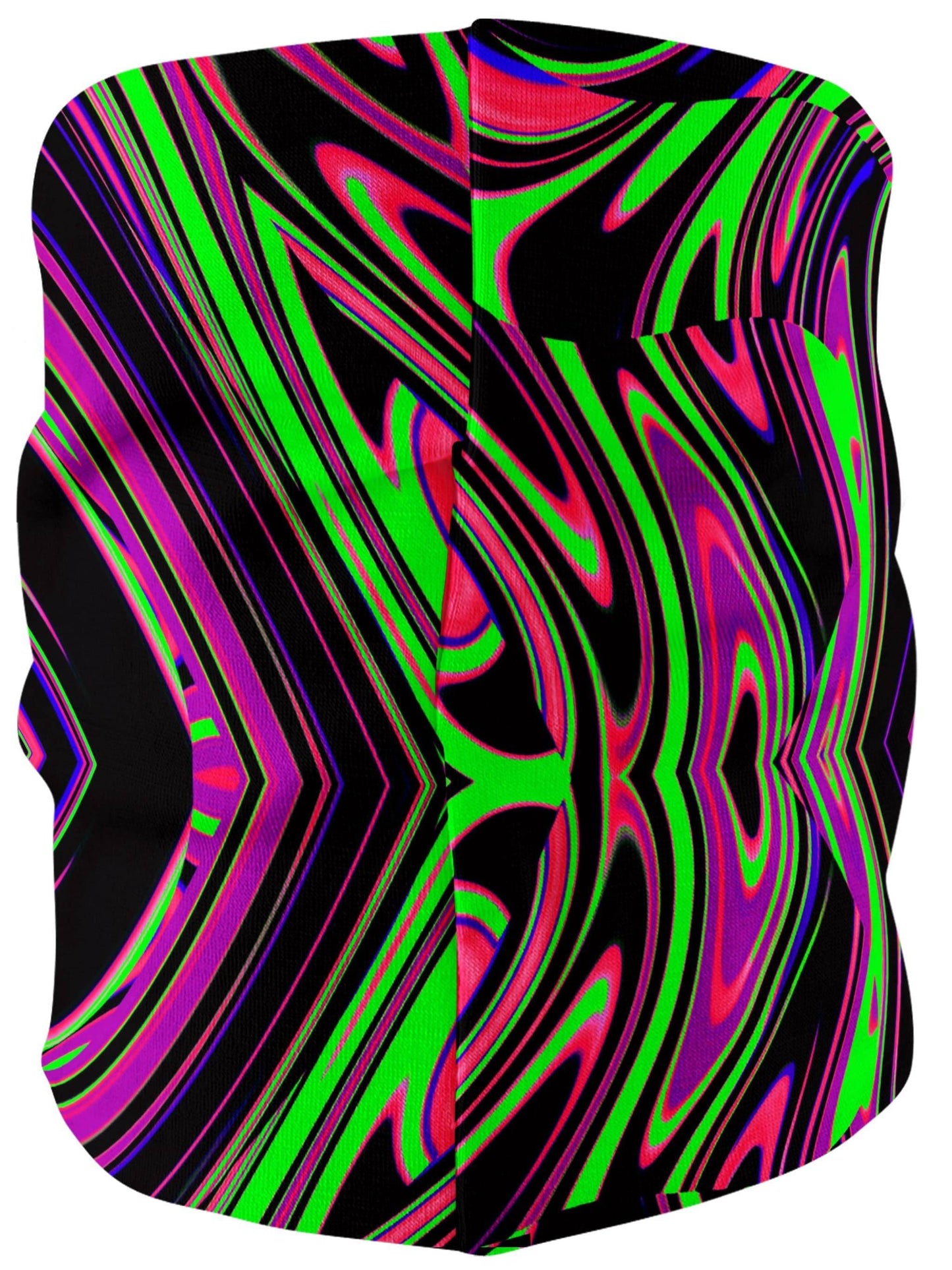 Pink and Green Blackout Drip Bandana Mask, Big Tex Funkadelic, | iEDM
