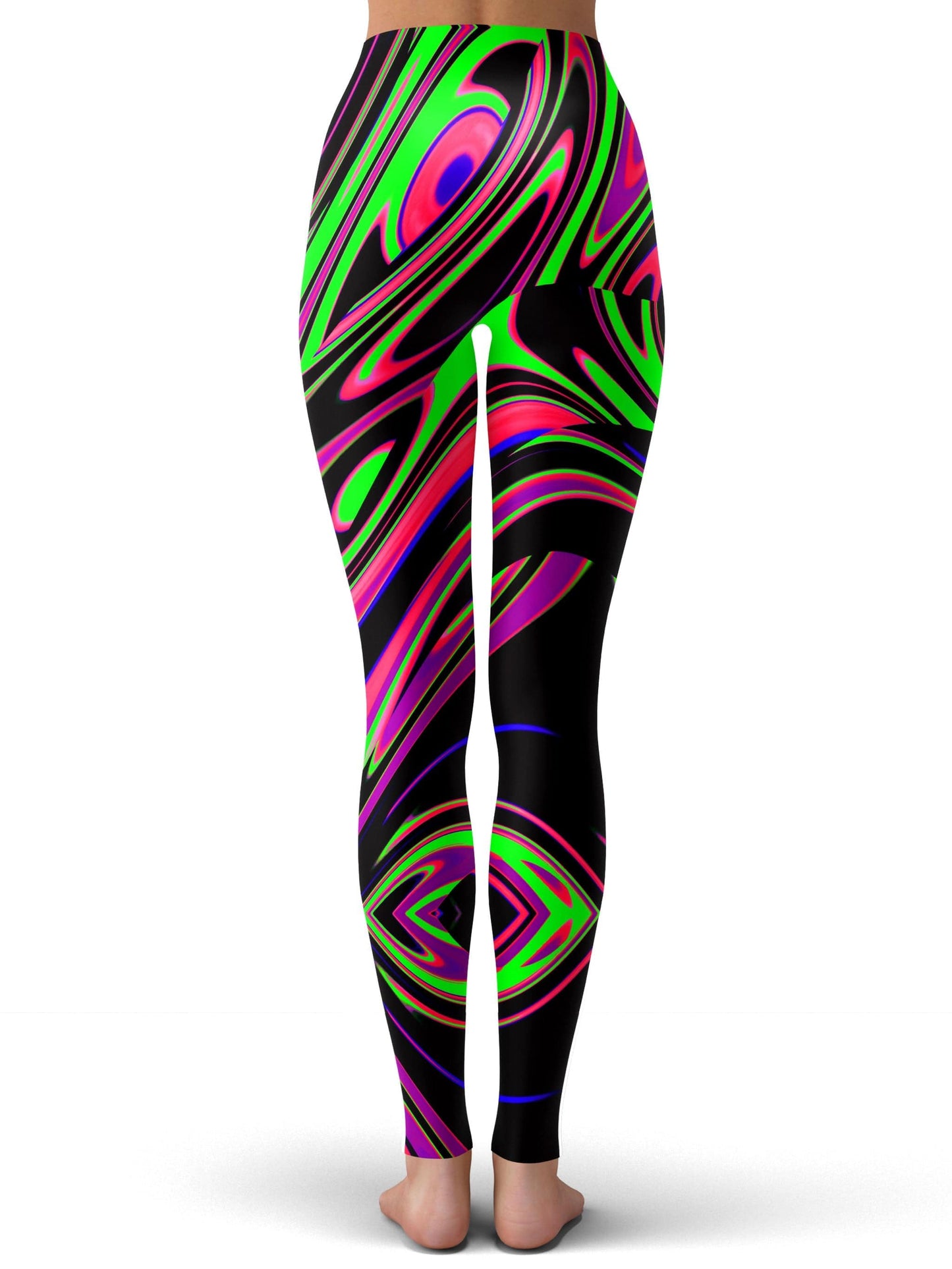 Pink and Green Blackout Drip Leggings, Big Tex Funkadelic, | iEDM