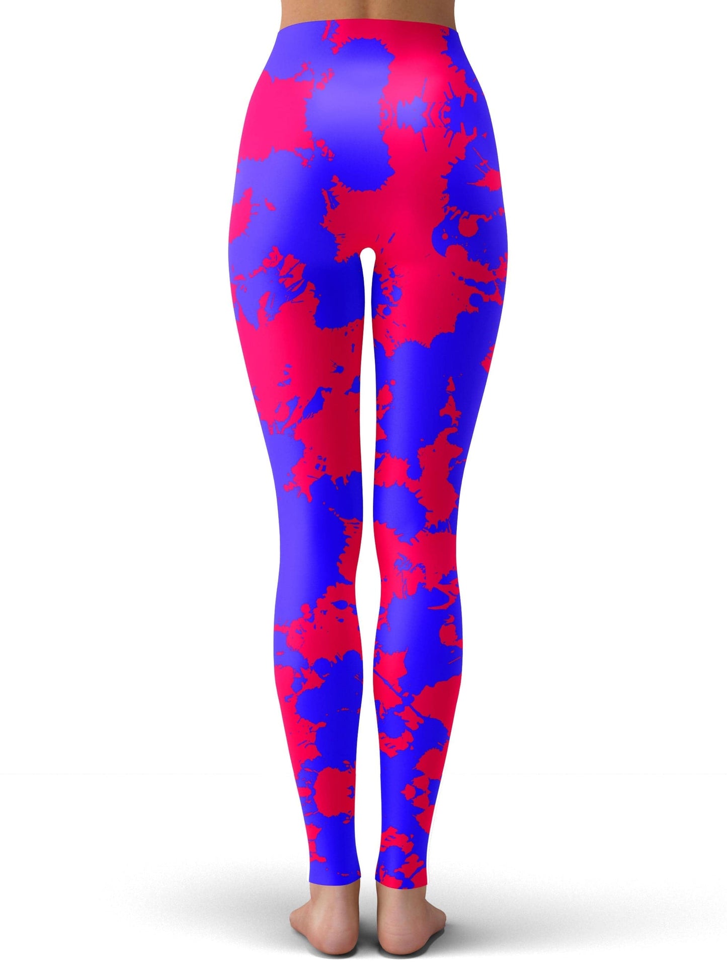 Pink and Violet Paint Splatter Leggings, Big Tex Funkadelic, | iEDM