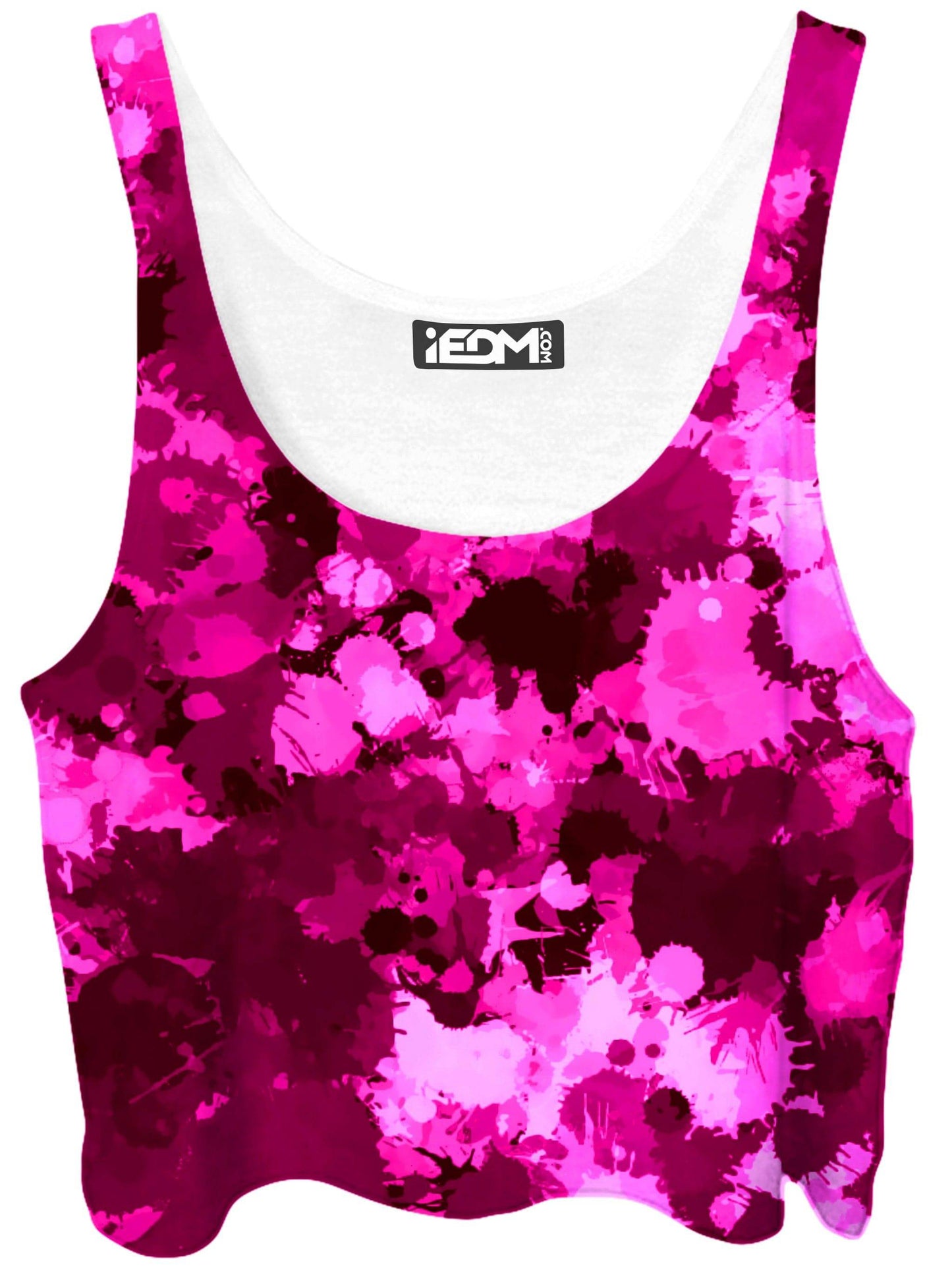 Pink Berry Paint Splatter Crop Top, Big Tex Funkadelic, | iEDM