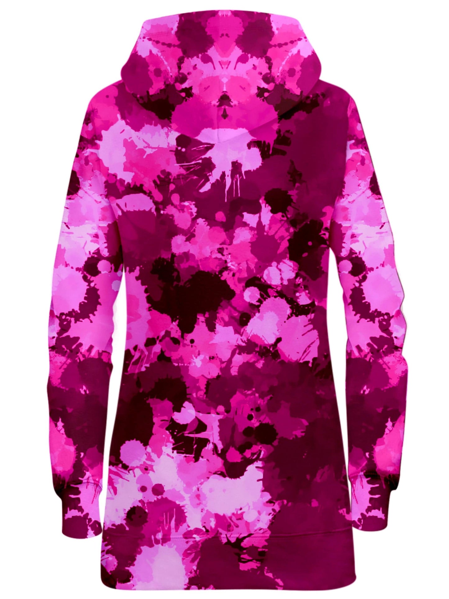 Pink Berry Paint Splatter Hoodie Dress, Big Tex Funkadelic, | iEDM