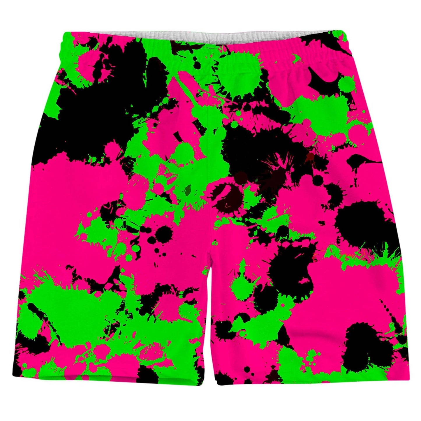 Pink Black And Green Paint Splatter Men's Tank and Shorts Combo, Big Tex Funkadelic, | iEDM