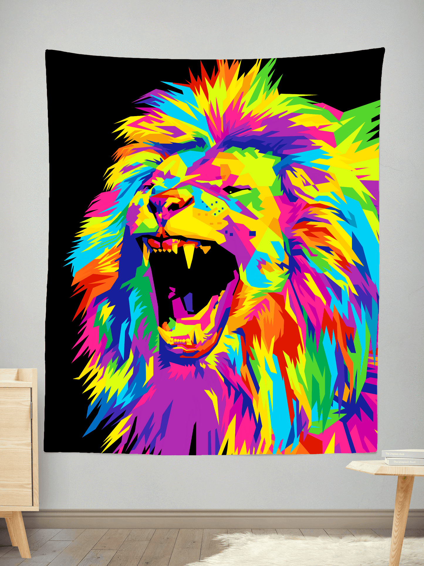 Psychedelic Lion Tapestry, Noctum X Truth, | iEDM