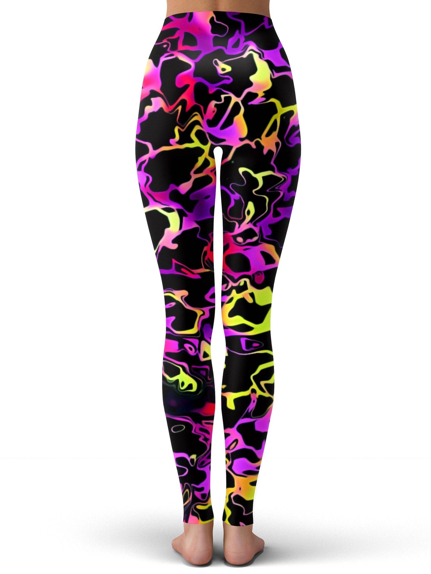 Psychedelic Rainbow Leopard Leggings, Big Tex Funkadelic, | iEDM