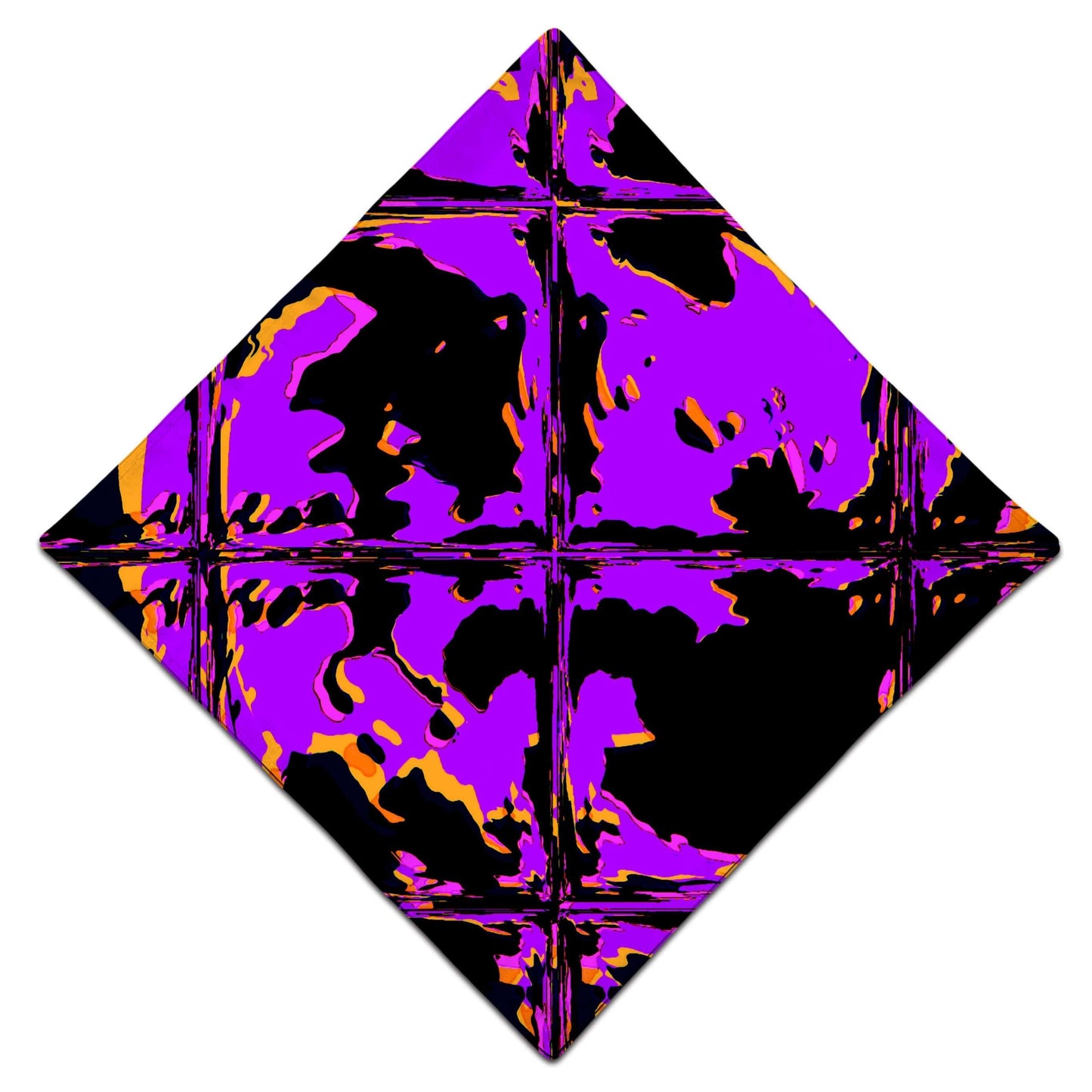 Purple Blackout Rave Glitch Bandana, Big Tex Funkadelic, | iEDM