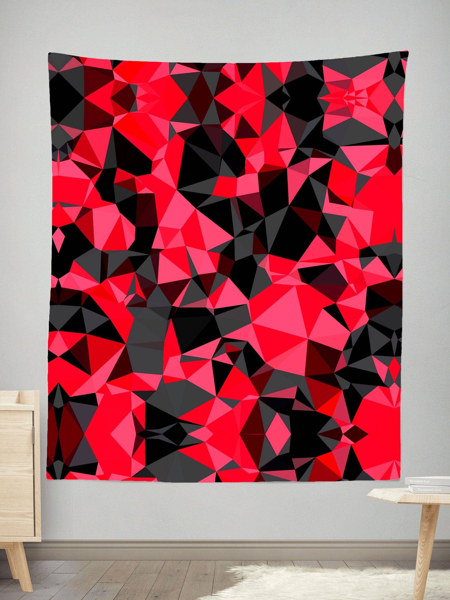 Red and Black Geo Tapestry, Big Tex Funkadelic, | iEDM