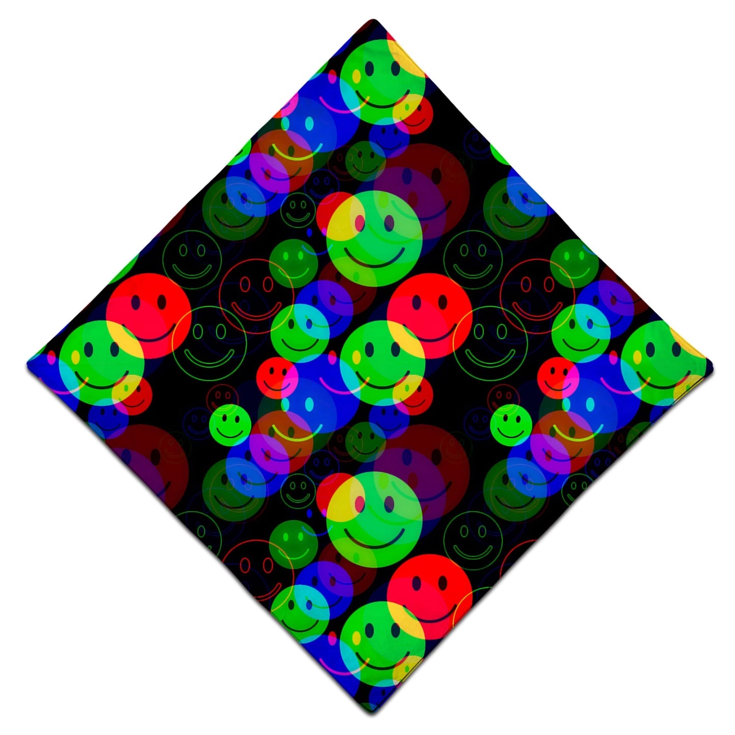 RGB Smile Glitch Bandana, Big Tex Funkadelic, | iEDM