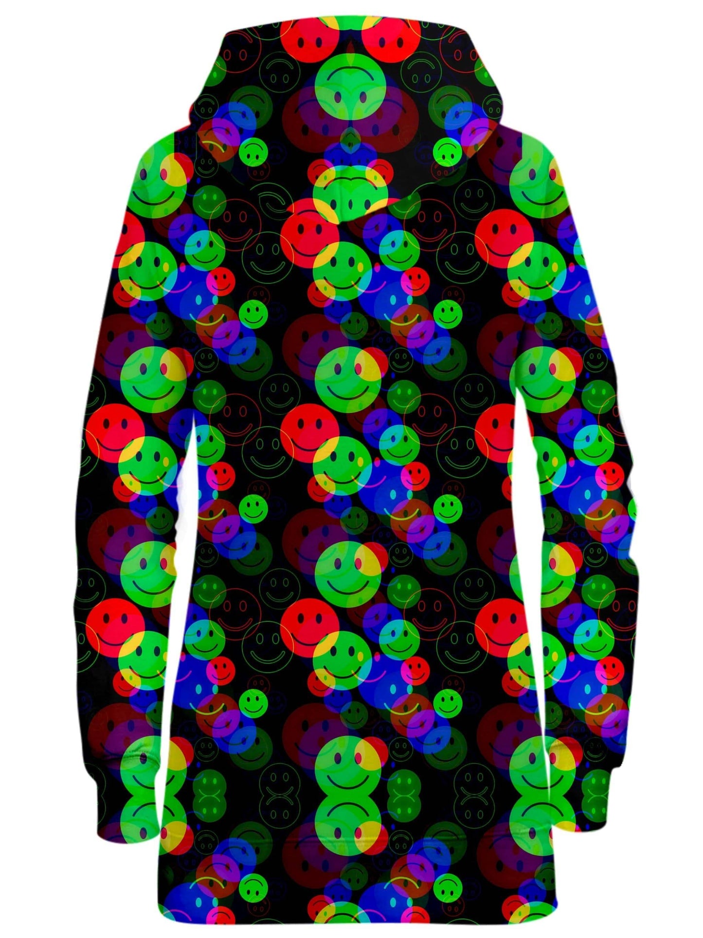 RGB Smile Glitch Hoodie Dress, Big Tex Funkadelic, | iEDM