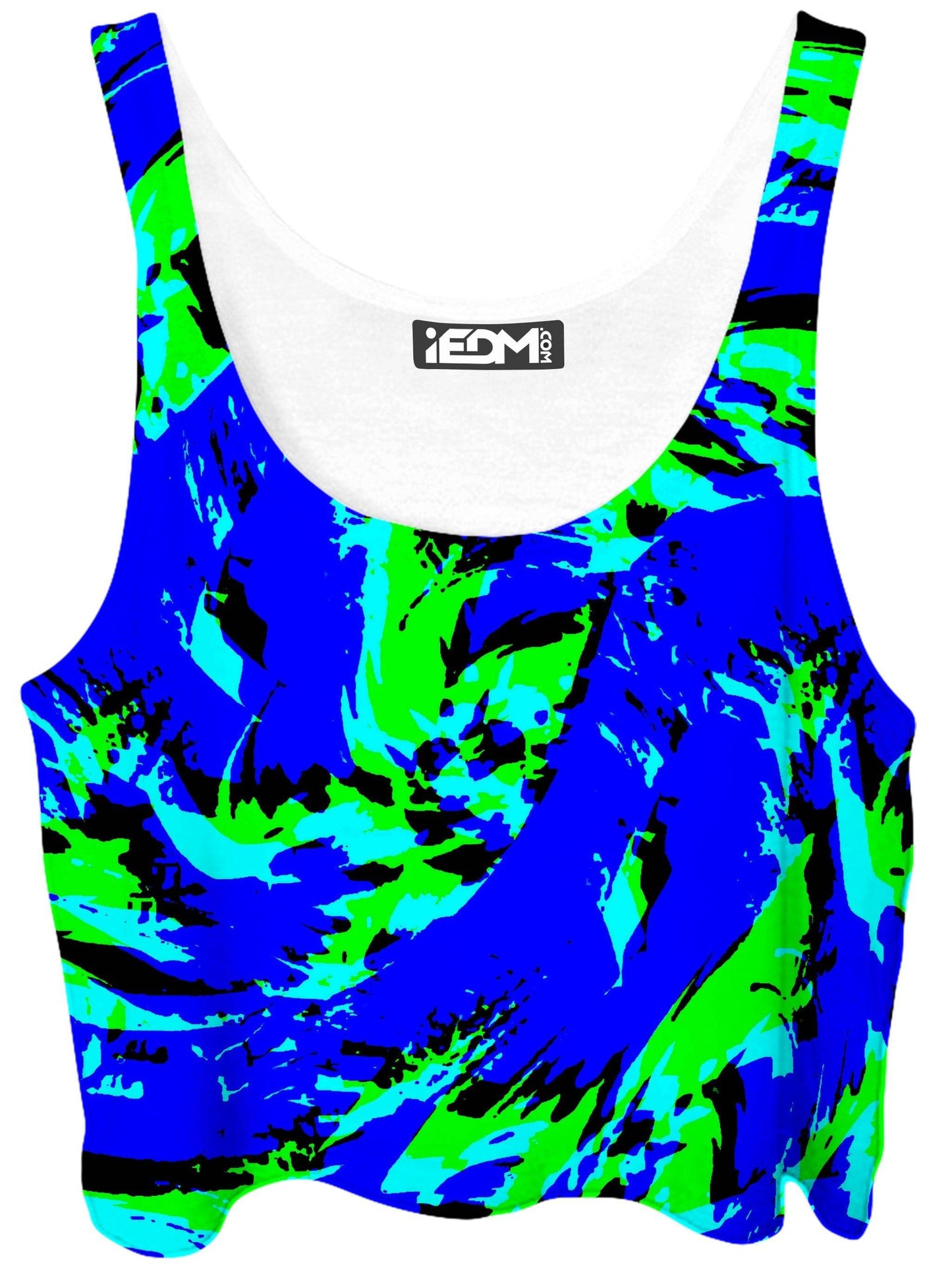 Sea Splatter Rave Graffiti Crop Top, Big Tex Funkadelic, | iEDM