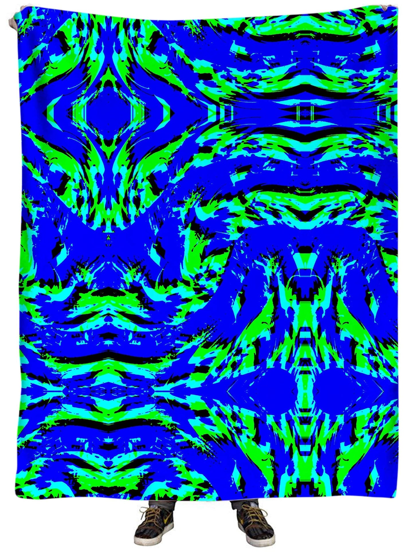 Sea Splatter Rave Graffiti Plush Blanket, Big Tex Funkadelic, | iEDM