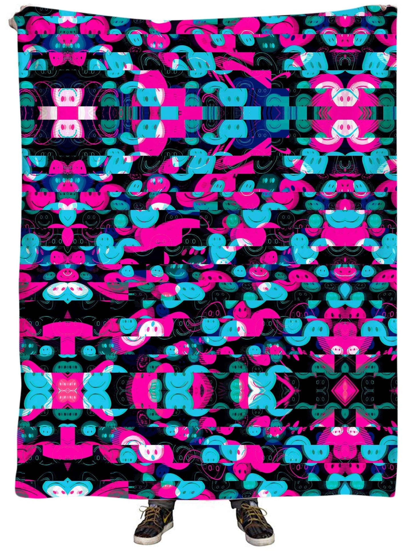 Smiles of Nightmares Past Plush Blanket, Big Tex Funkadelic, | iEDM