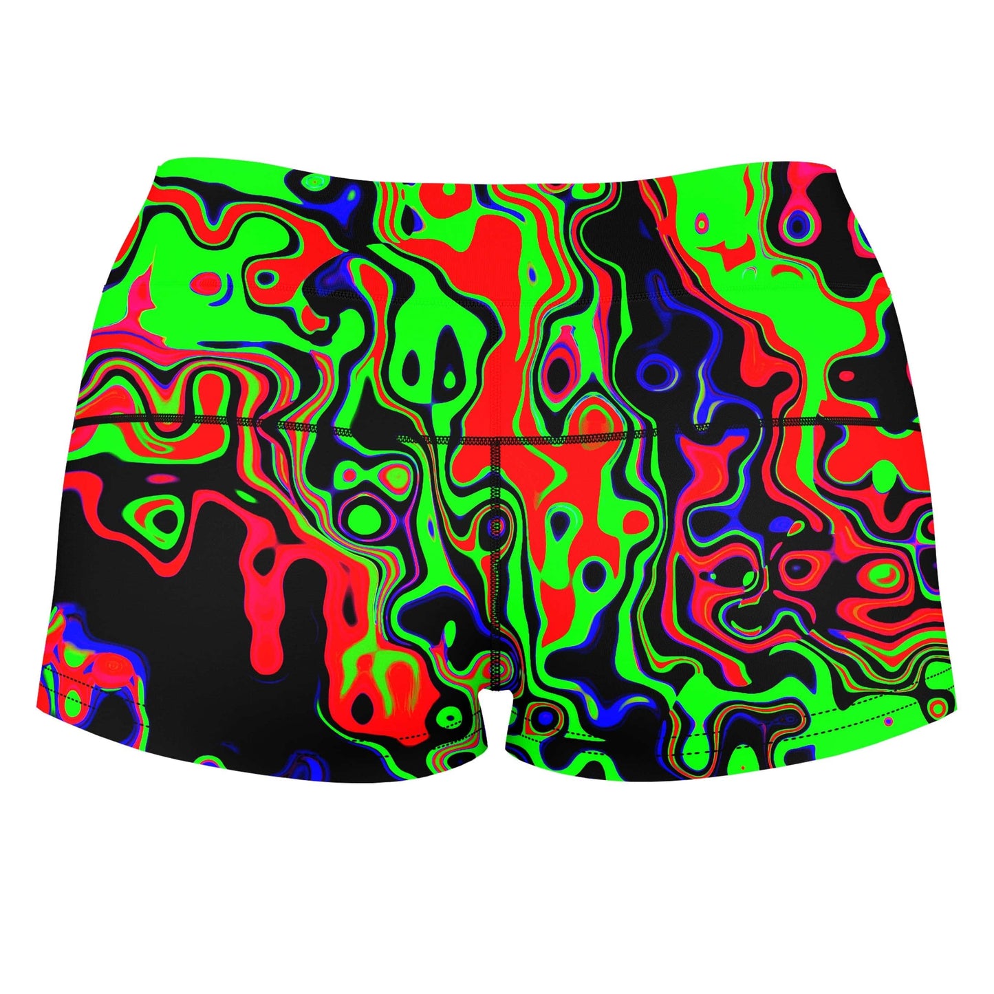 Toxic Waste High-Waisted Women's Shorts, Big Tex Funkadelic, | iEDM
