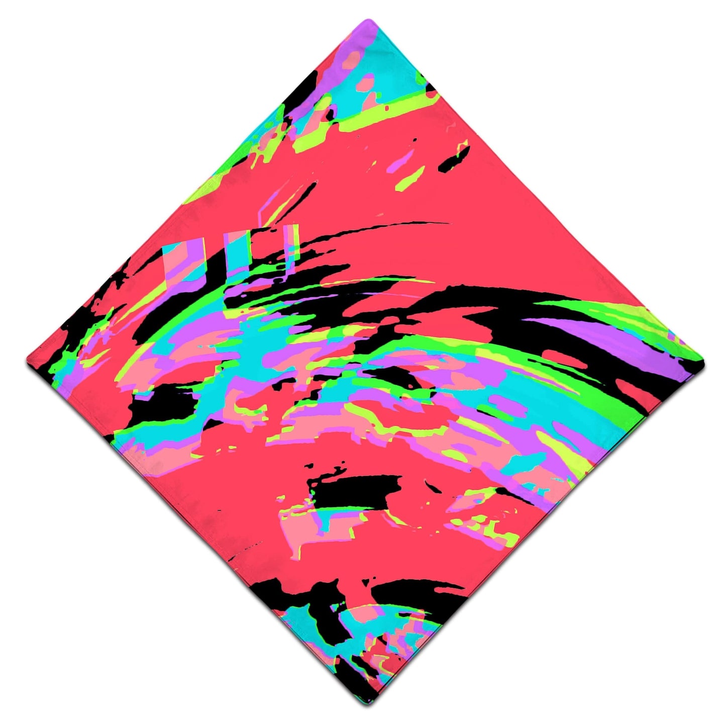 Tropical Coral Glitch Bandana, Big Tex Funkadelic, | iEDM