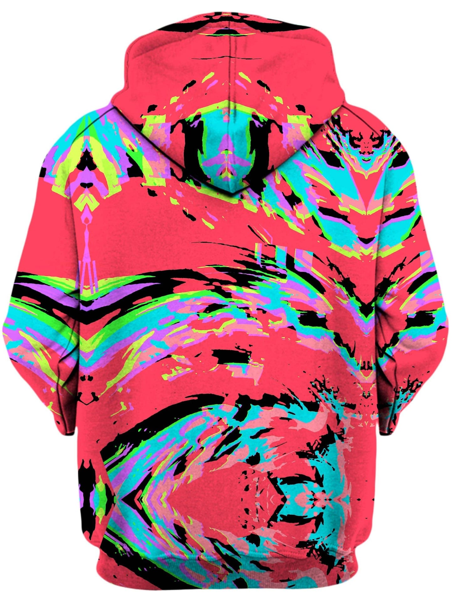 Tropical Coral Glitch Unisex Zip-Up Hoodie, Big Tex Funkadelic, | iEDM