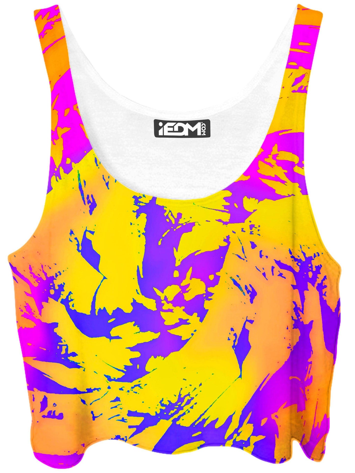 Tropical Ombre Paint Splatter Graffiti Crop Top, Big Tex Funkadelic, | iEDM