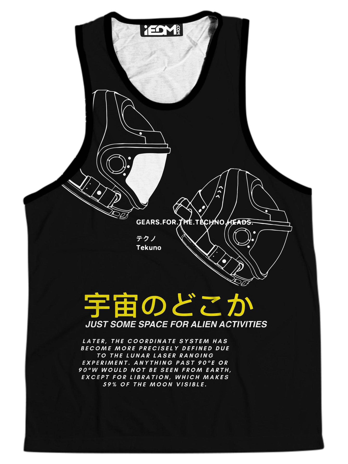 Space Man Men's Tank, Blacknote, | iEDM