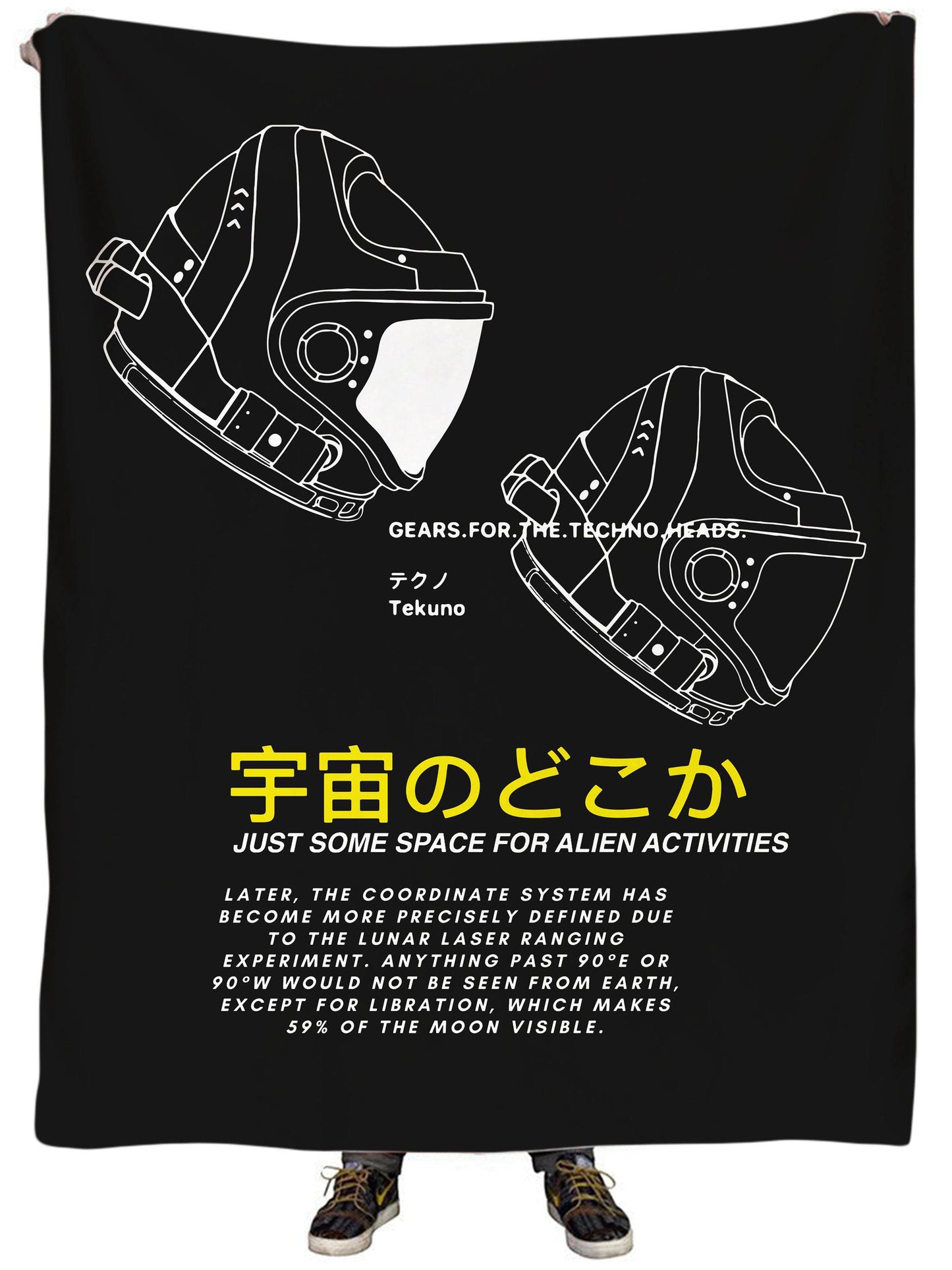 Space Man Plush Blanket, Blacknote, | iEDM