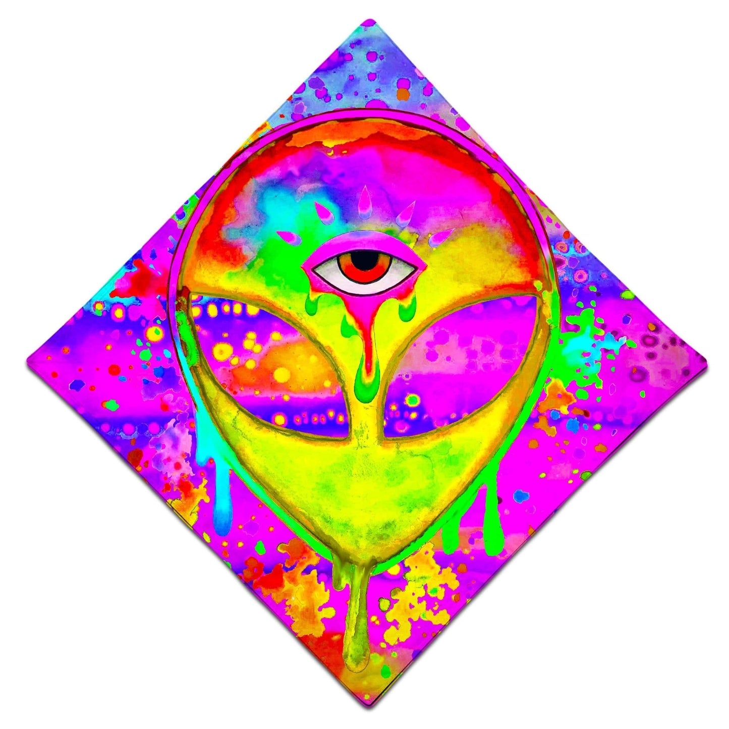 Alien Melt Yellow Bandana, BrizBazaar, | iEDM