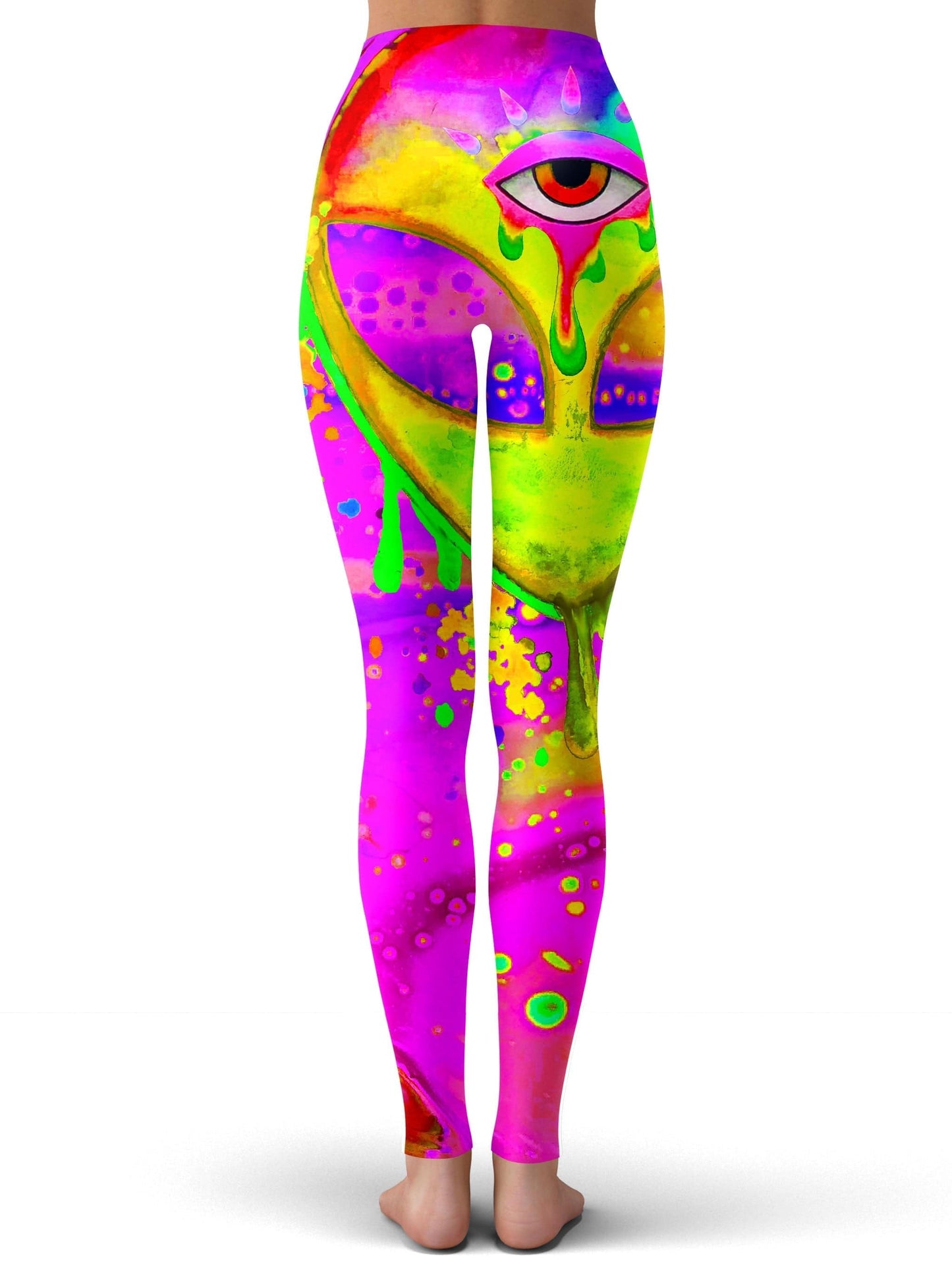 Alien Melt Yellow Leggings, BrizBazaar, | iEDM