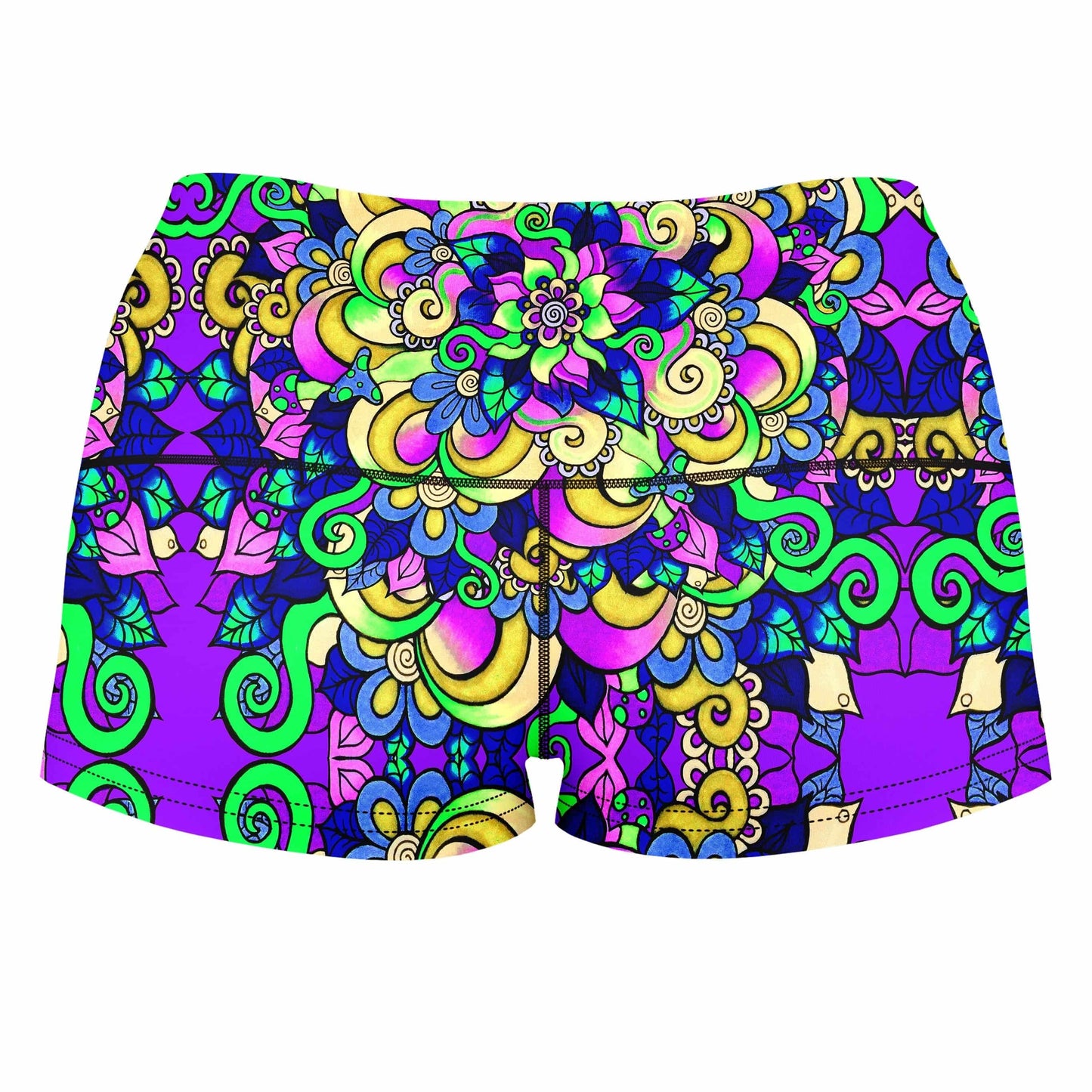 Blossom High-Waisted Women's Shorts, BrizBazaar, | iEDM