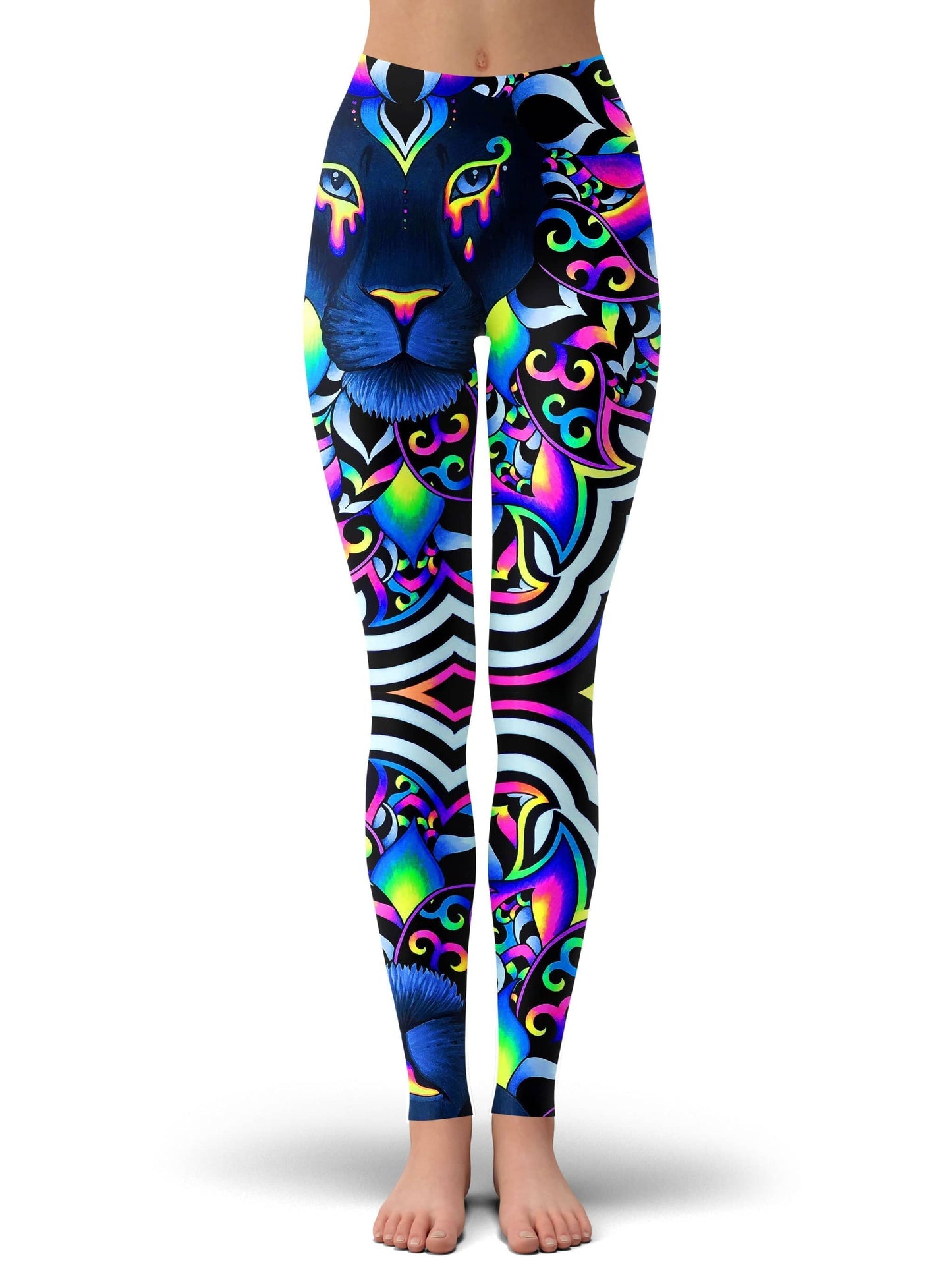 Electric Lion Crop Top and Leggings Combo, BrizBazaar, | iEDM