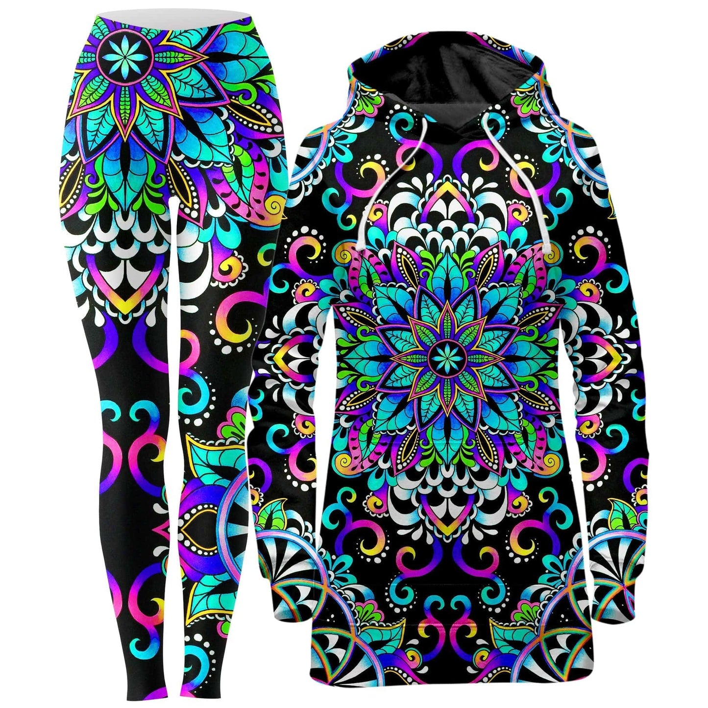 Magic Lyfe Hoodie Dress and Leggings Combo, BrizBazaar, | iEDM