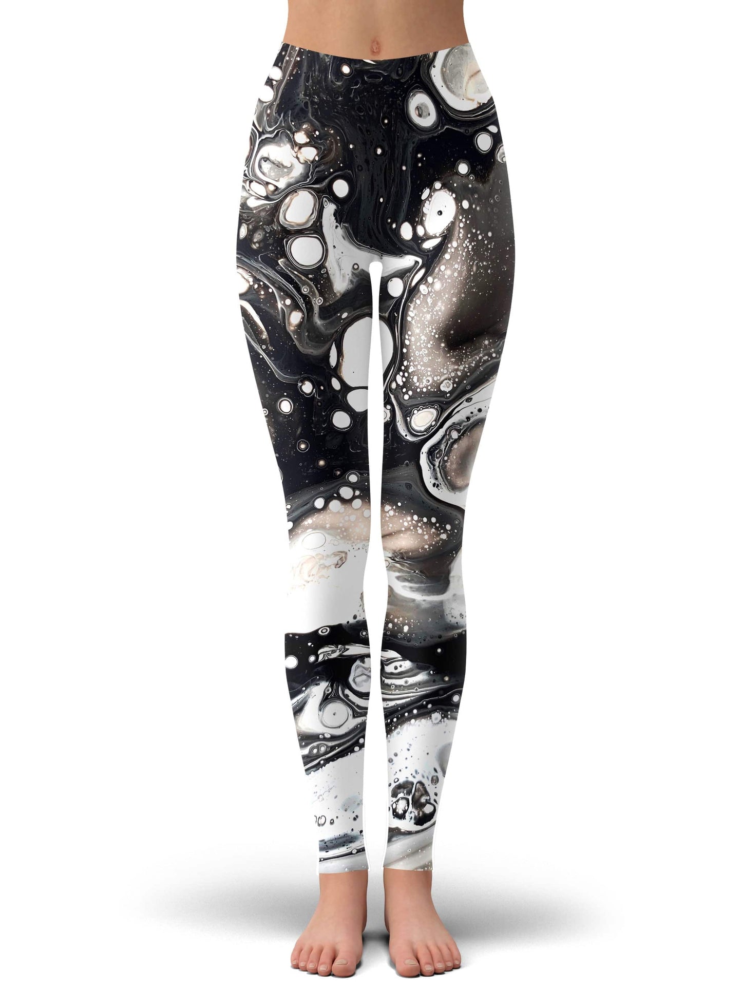Monochrome Melt Crop Top and Leggings Combo, BrizBazaar, | iEDM