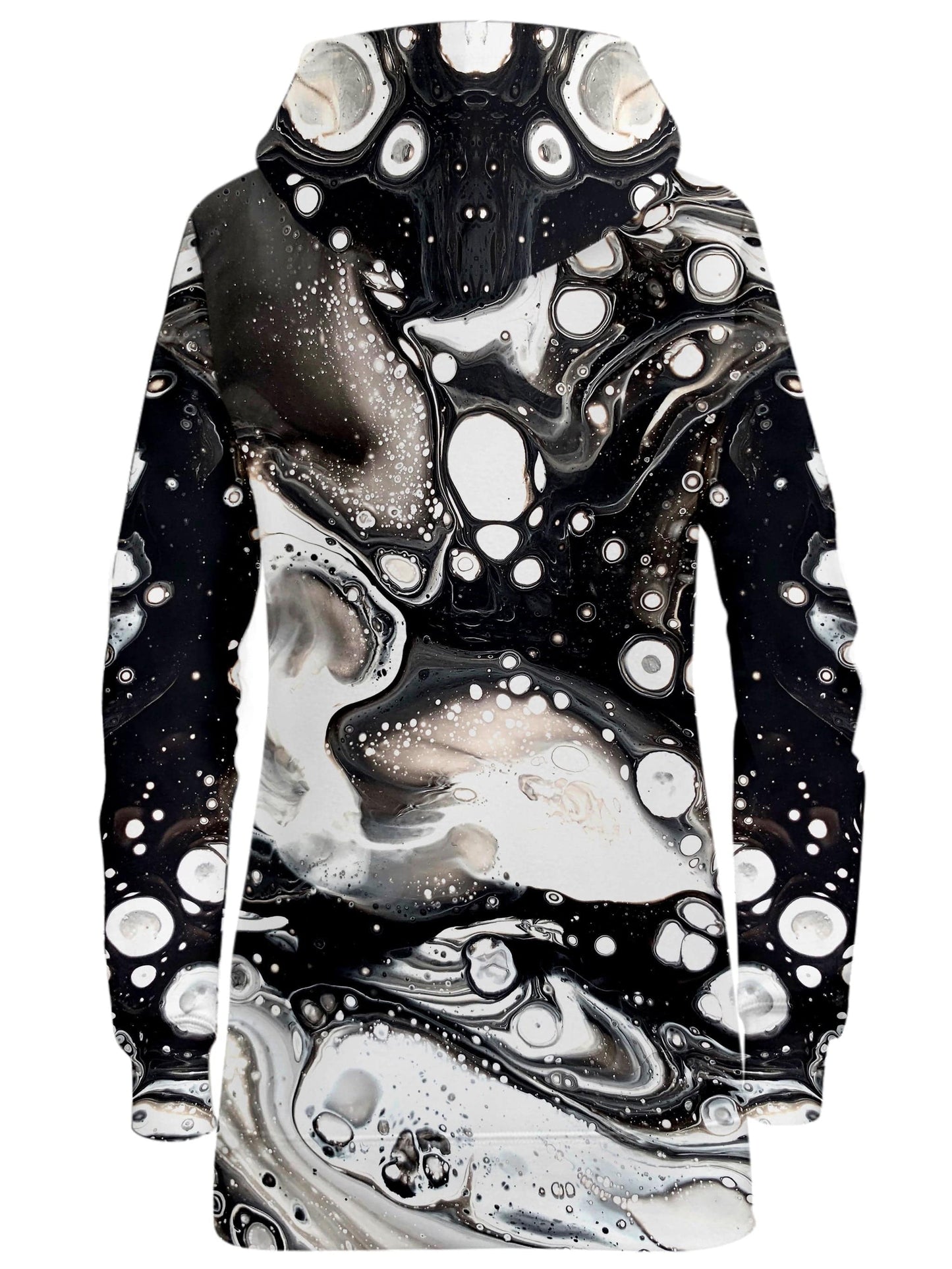 Monochrome Melt Hoodie Dress, BrizBazaar, | iEDM