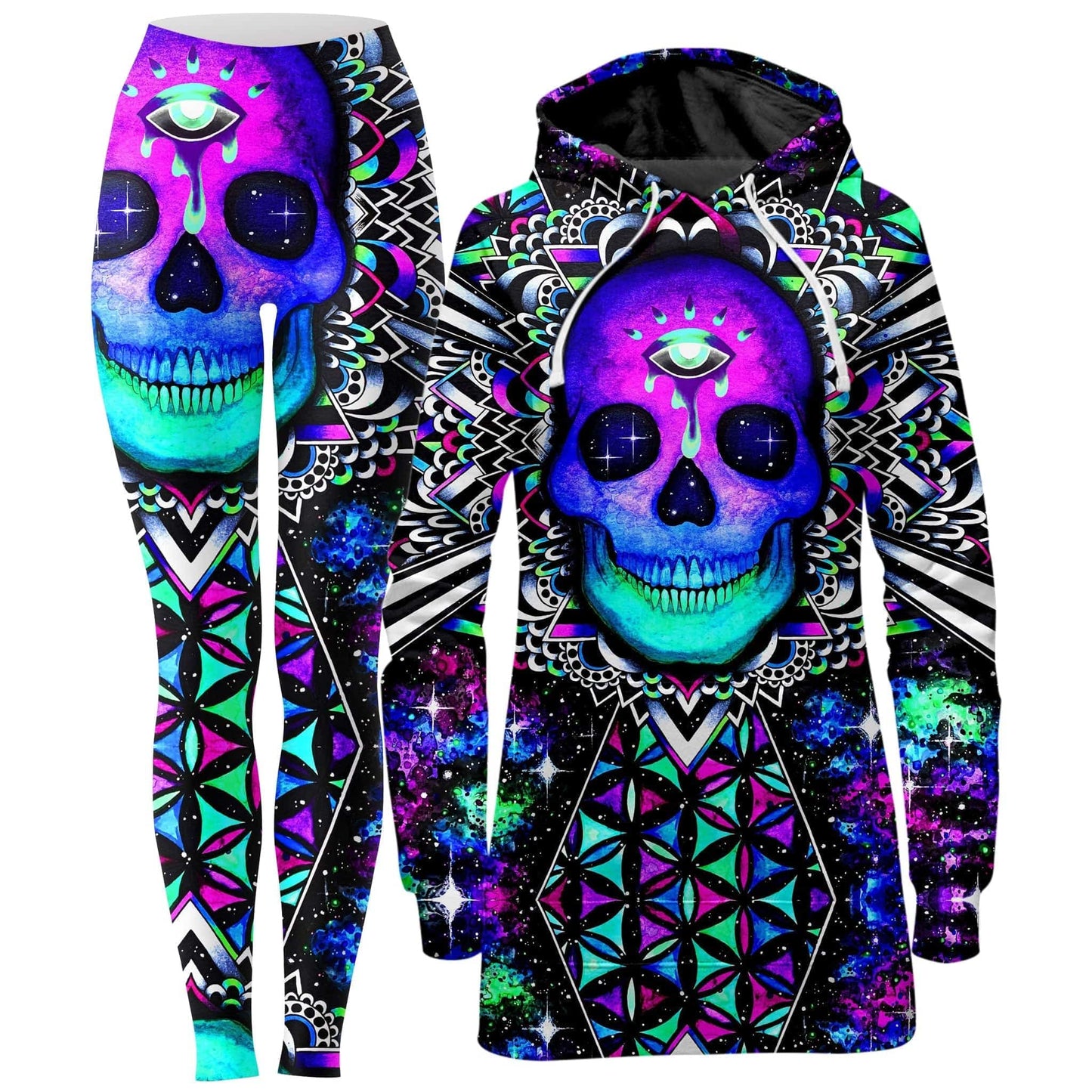Multiverse Hoodie Dress and Leggings Combo, BrizBazaar, | iEDM