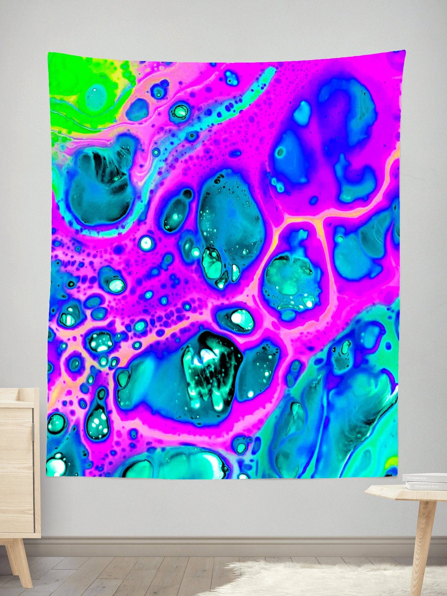 Neon Drip Tapestry, BrizBazaar, | iEDM