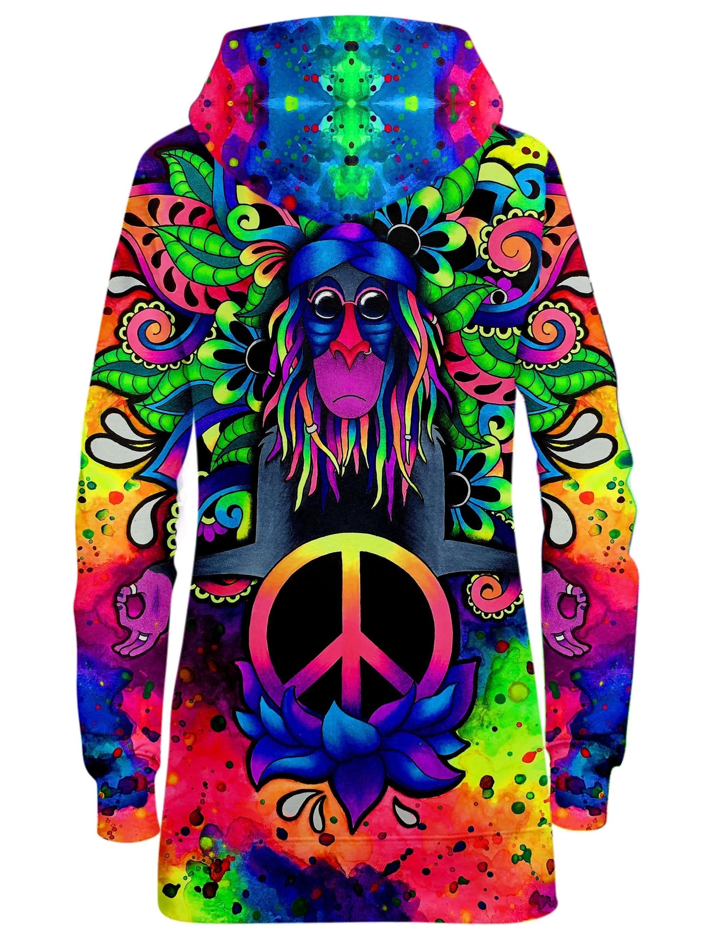 Peace Rafiki Hoodie Dress, BrizBazaar, | iEDM