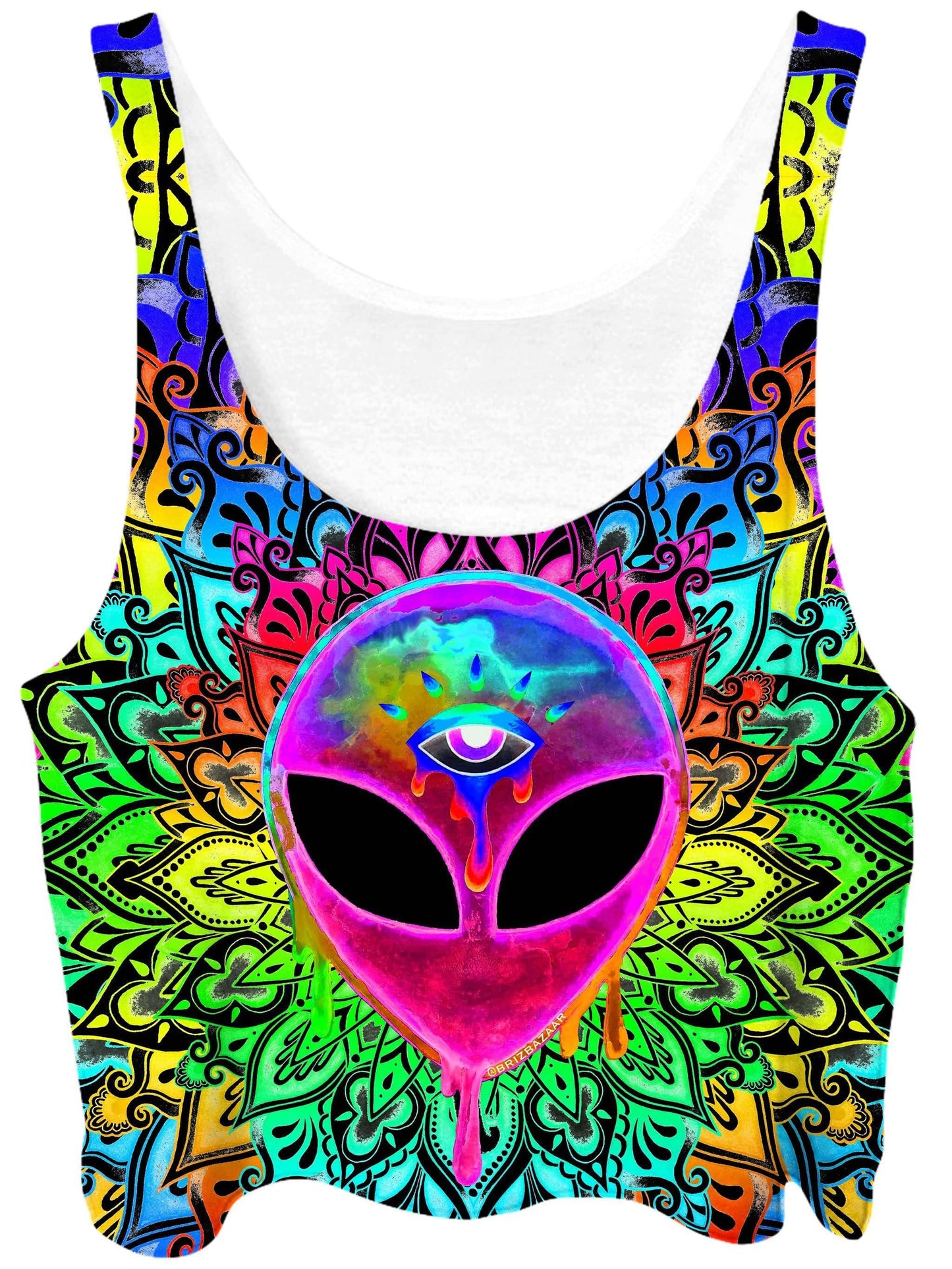 Psy Alien Pink Crop Top, BrizBazaar, | iEDM