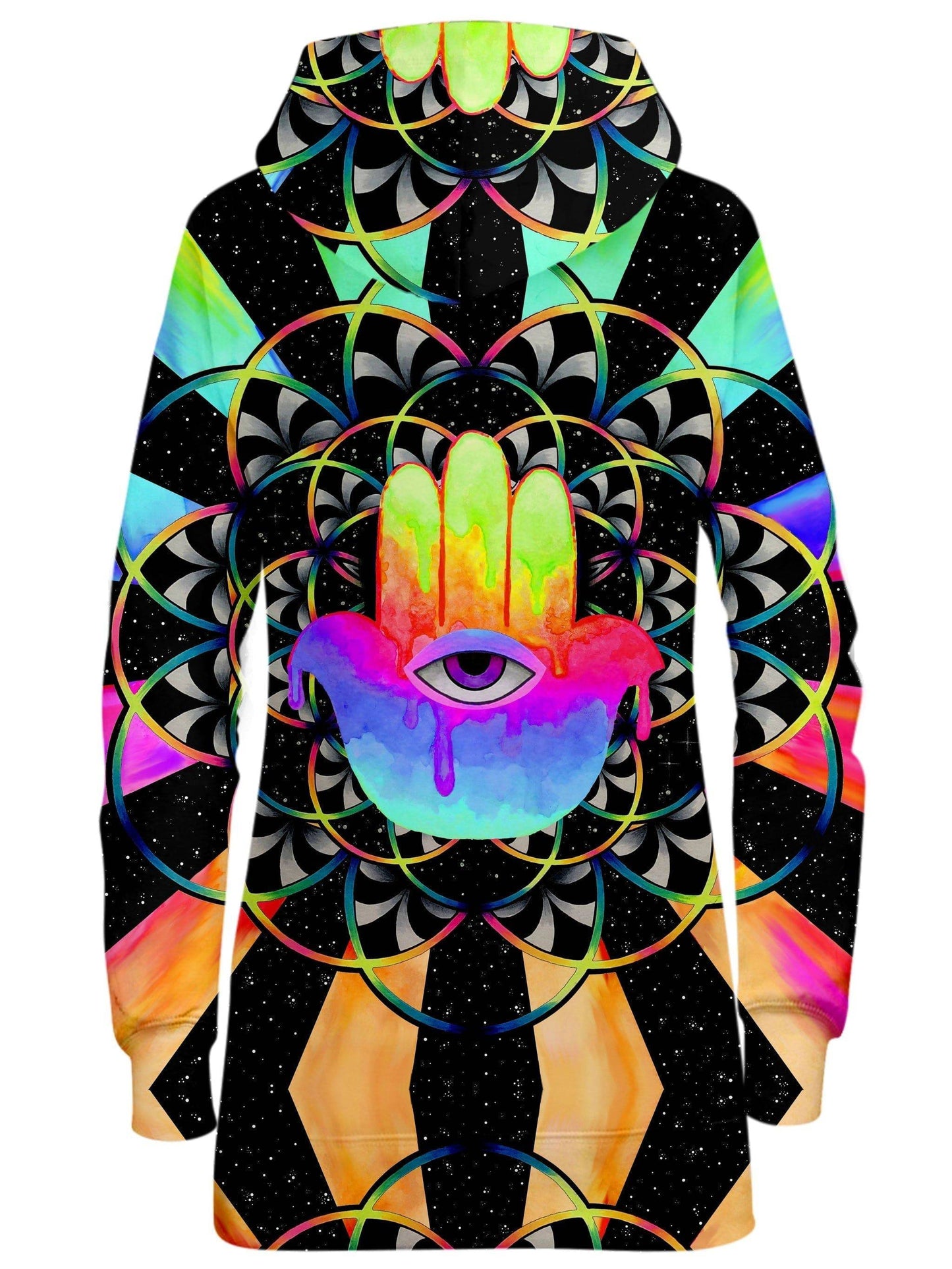 Psy Hamsa Hoodie Dress, BrizBazaar, | iEDM
