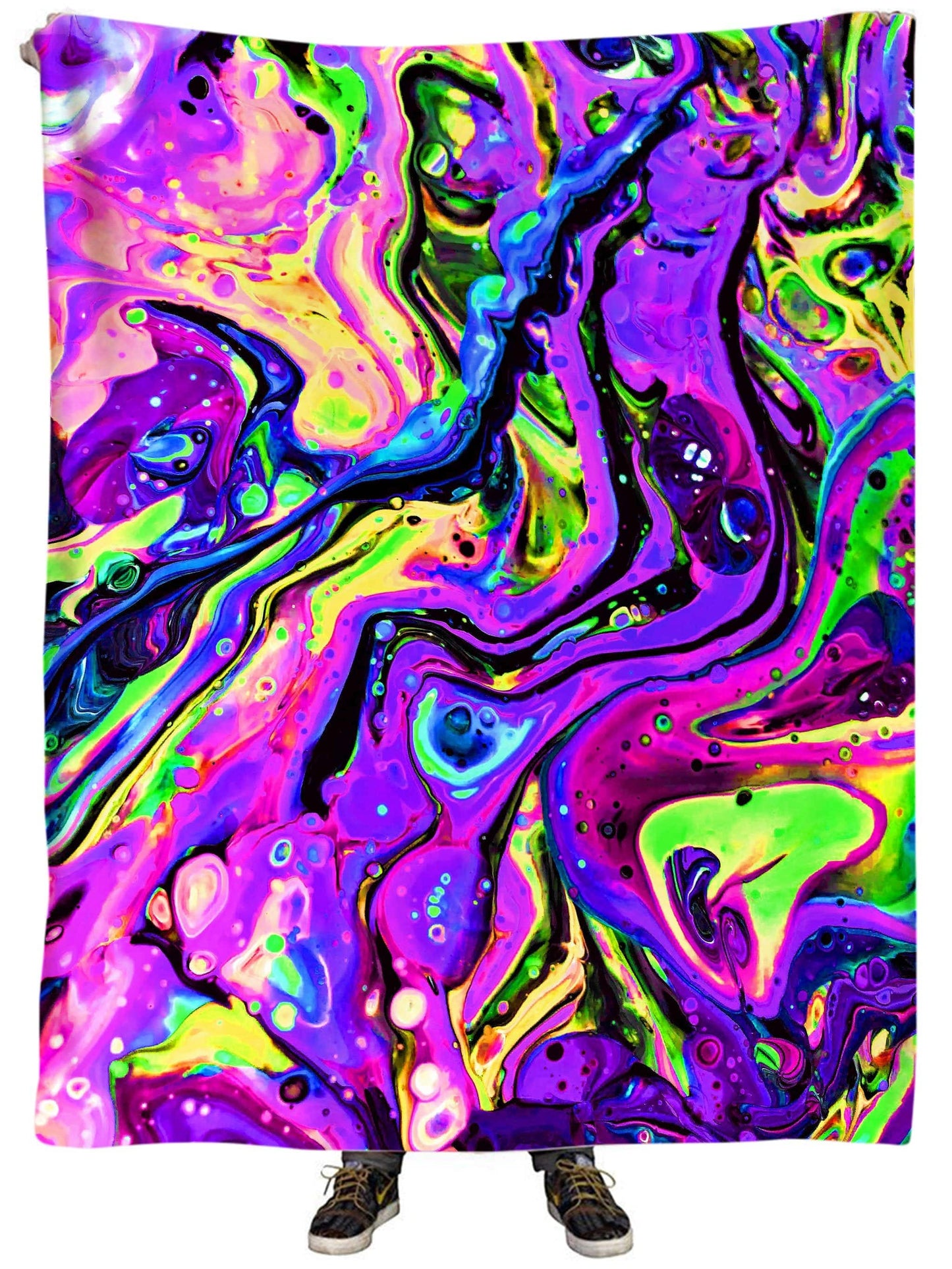 Purple Funk Plush Blanket, BrizBazaar, | iEDM