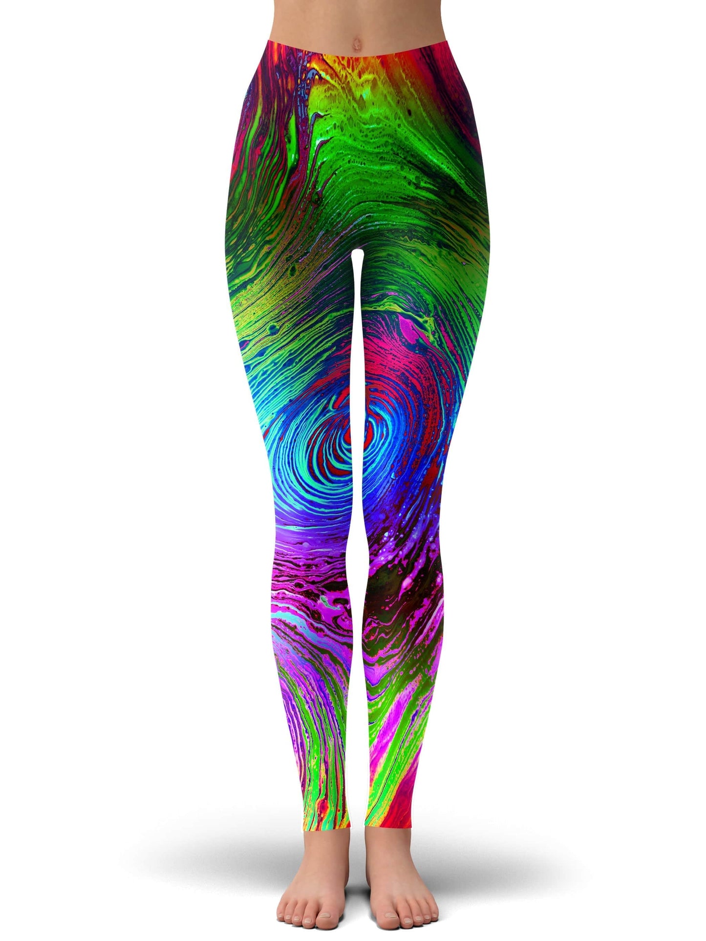 Rainbow Vortex Crop Top and Leggings Combo, BrizBazaar, | iEDM