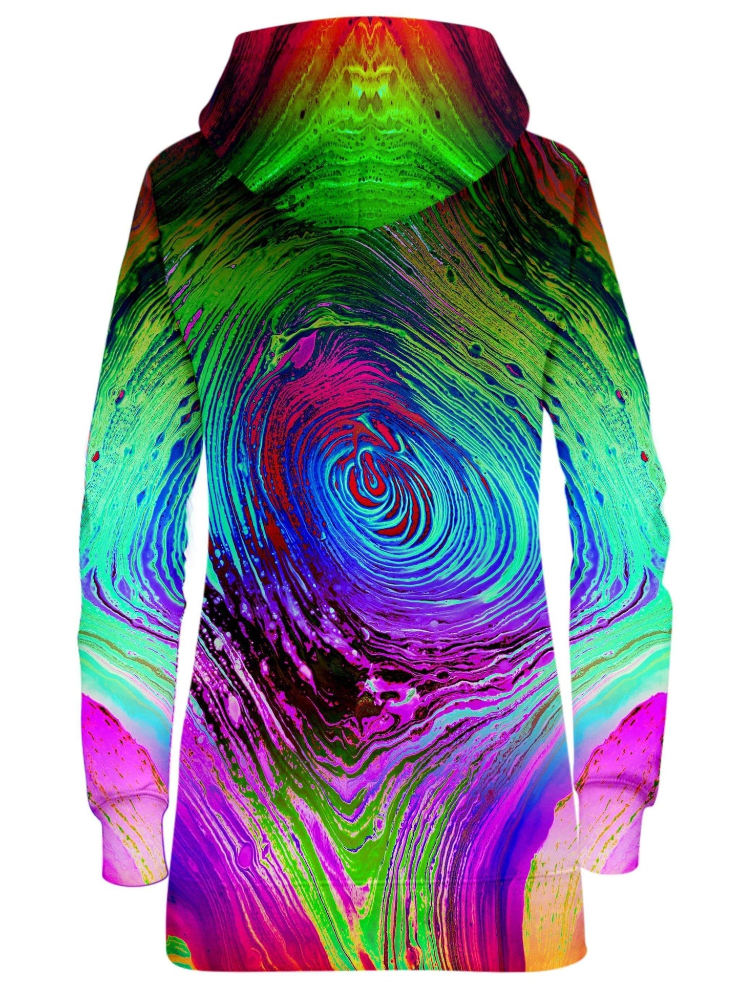 Rainbow Vortex Hoodie Dress, BrizBazaar, | iEDM