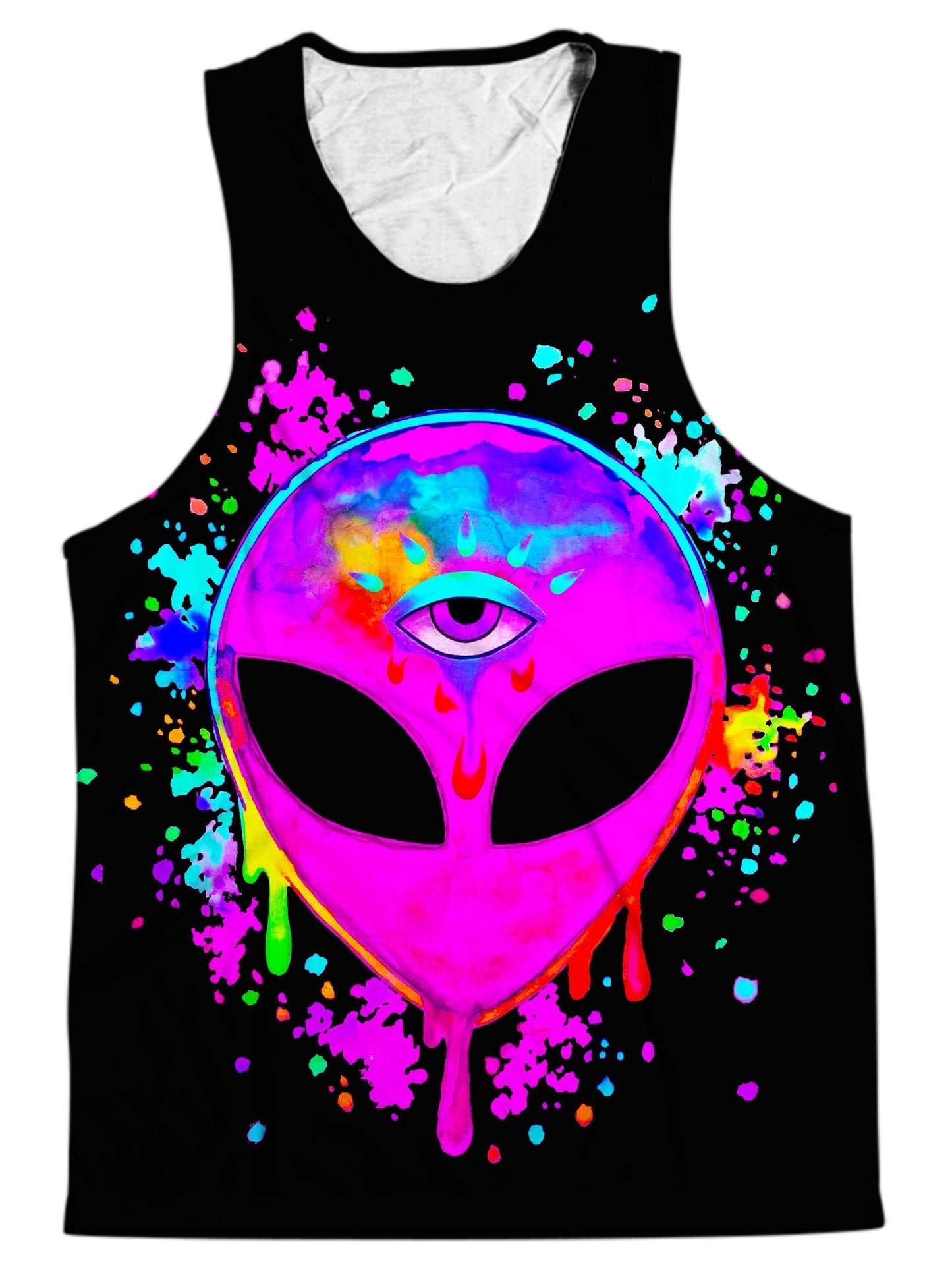 Splatter Alien Pink Men's Tank, BrizBazaar, | iEDM