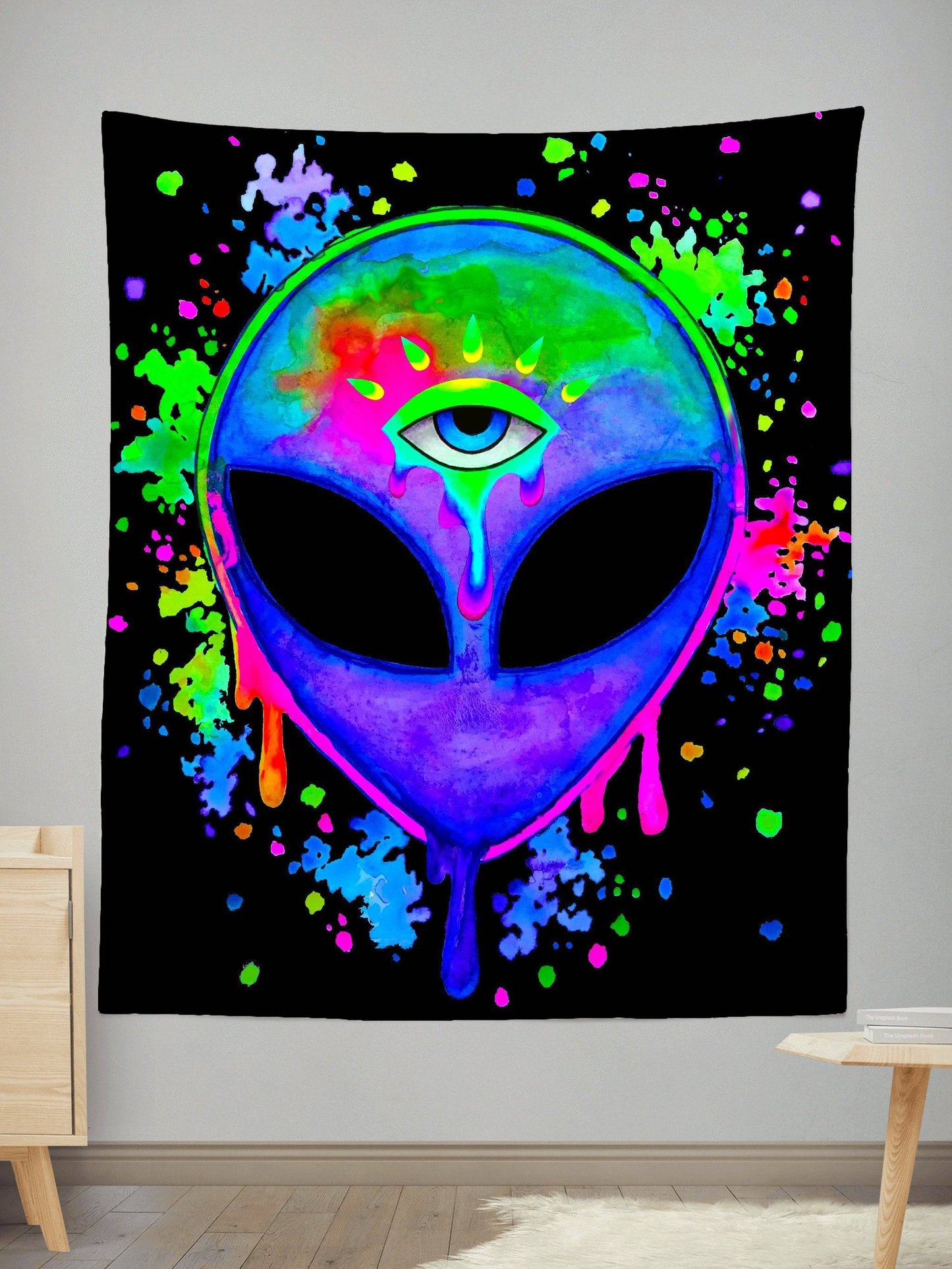 Splatter Alien Tapestry, BrizBazaar, | iEDM