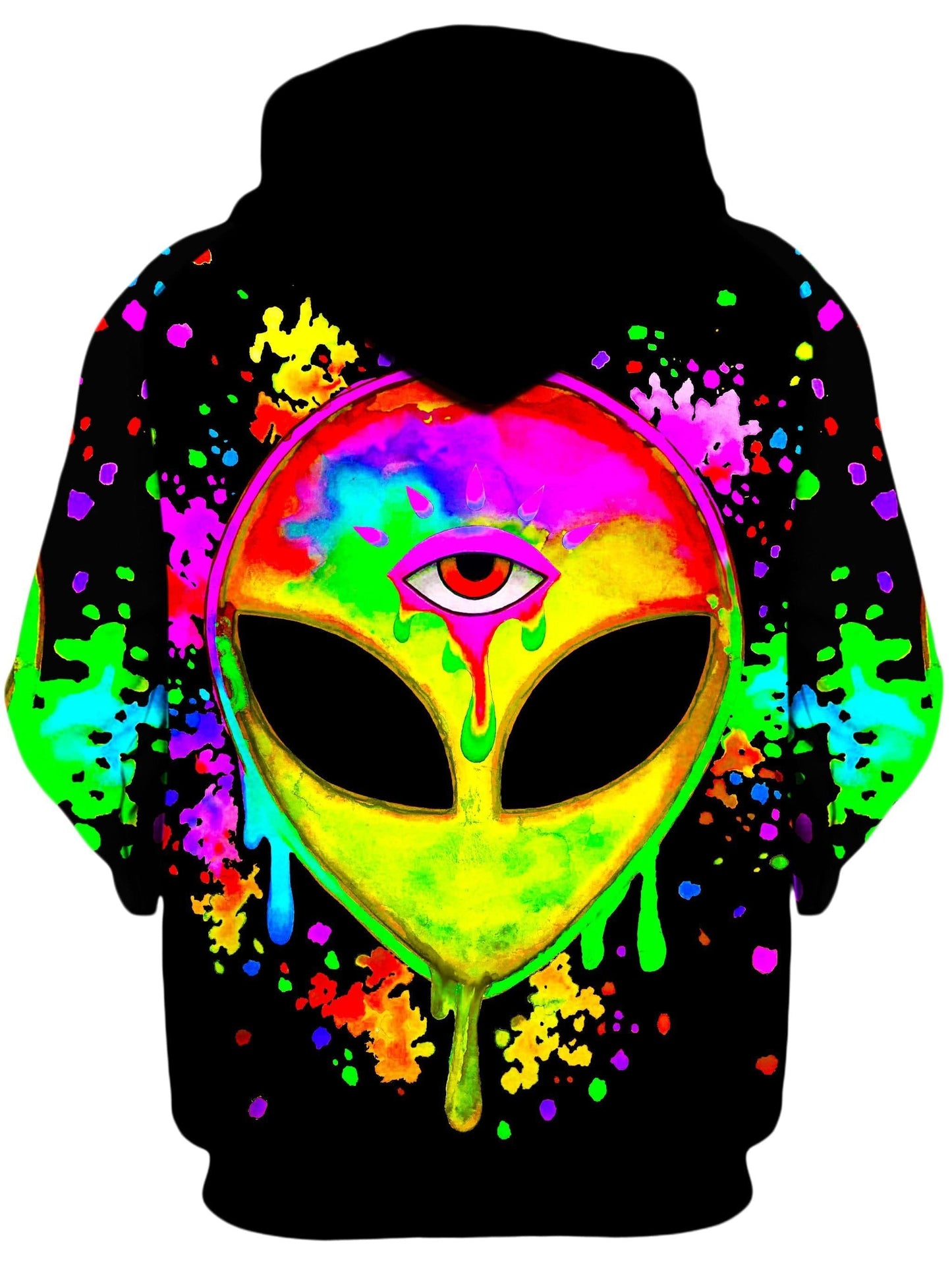 Splatter Alien Yellow Unisex Hoodie, BrizBazaar, | iEDM