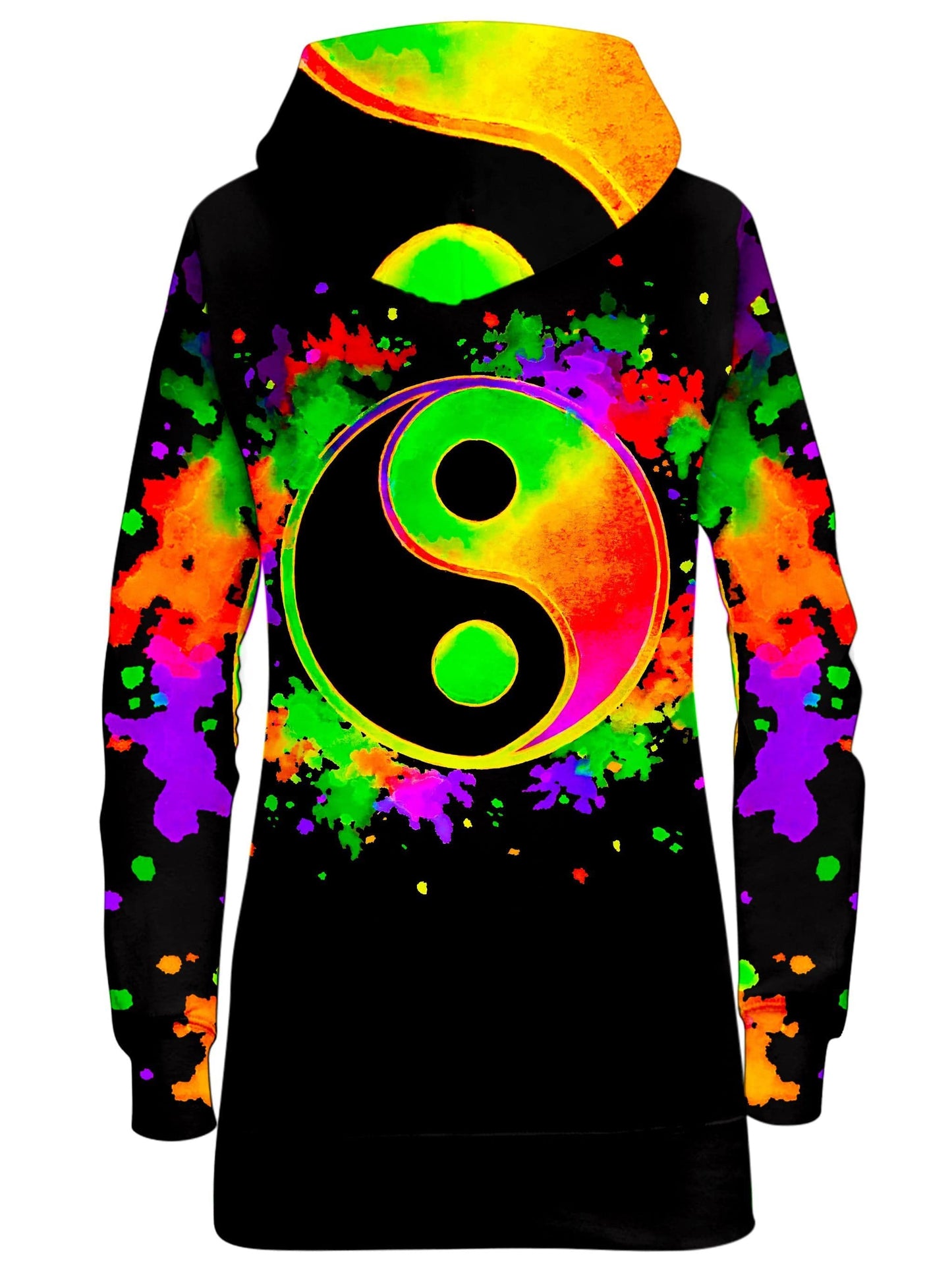 Splatter Yin Yang 2 Hoodie Dress, BrizBazaar, | iEDM
